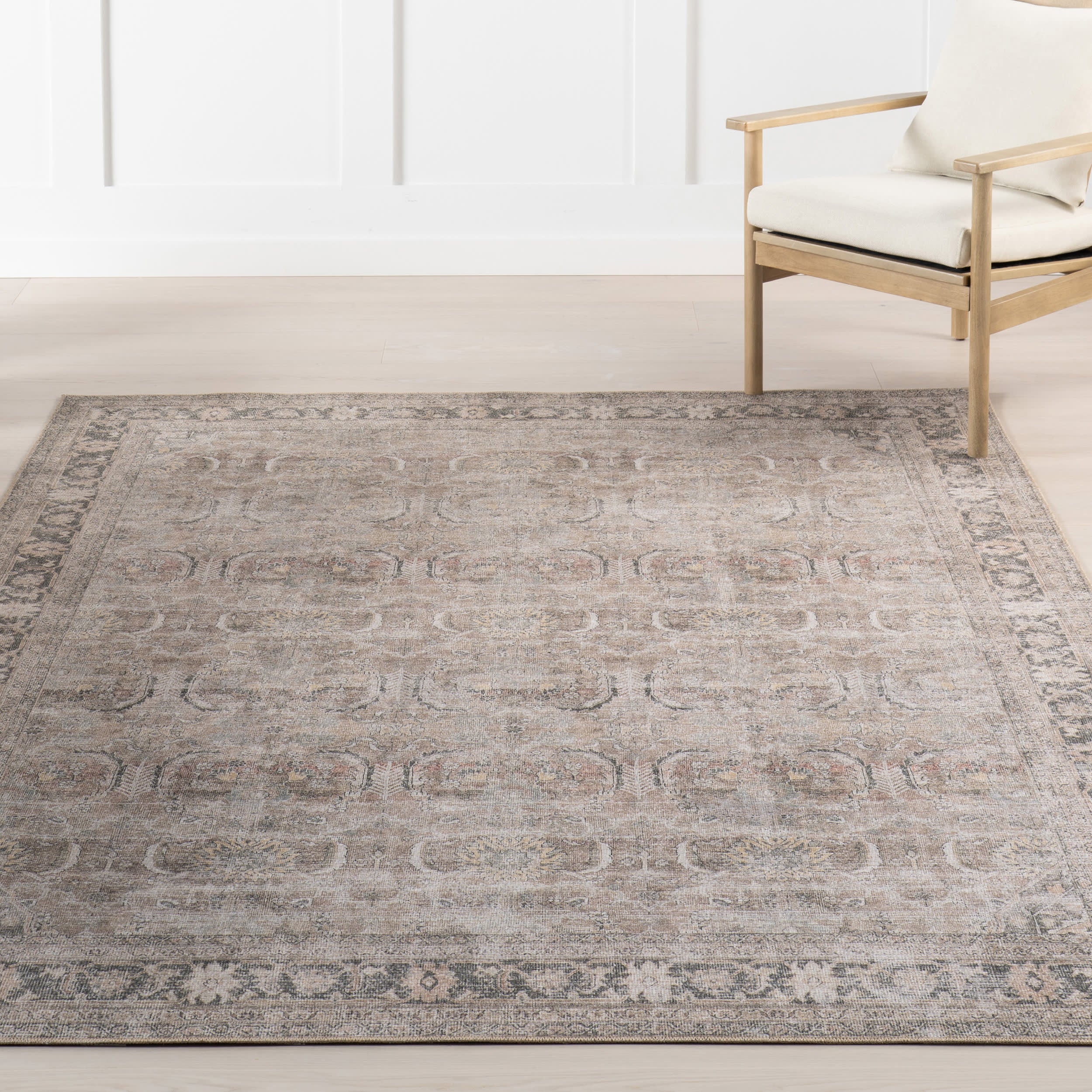 Red Bank Antiqued Jute-Blend Rug | Brown - Image 5