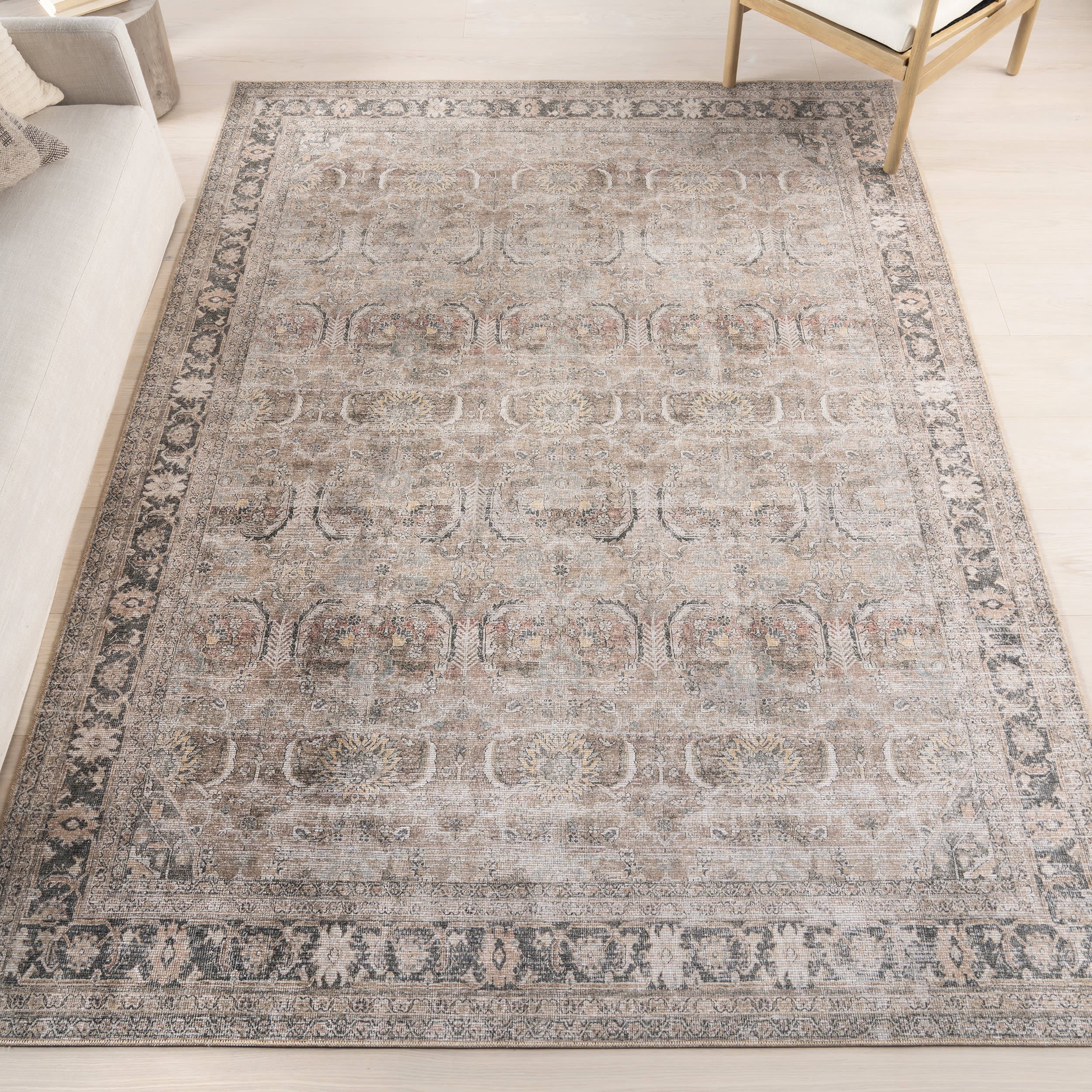 Red Bank Antiqued Jute-Blend Rug | Brown - Image 9