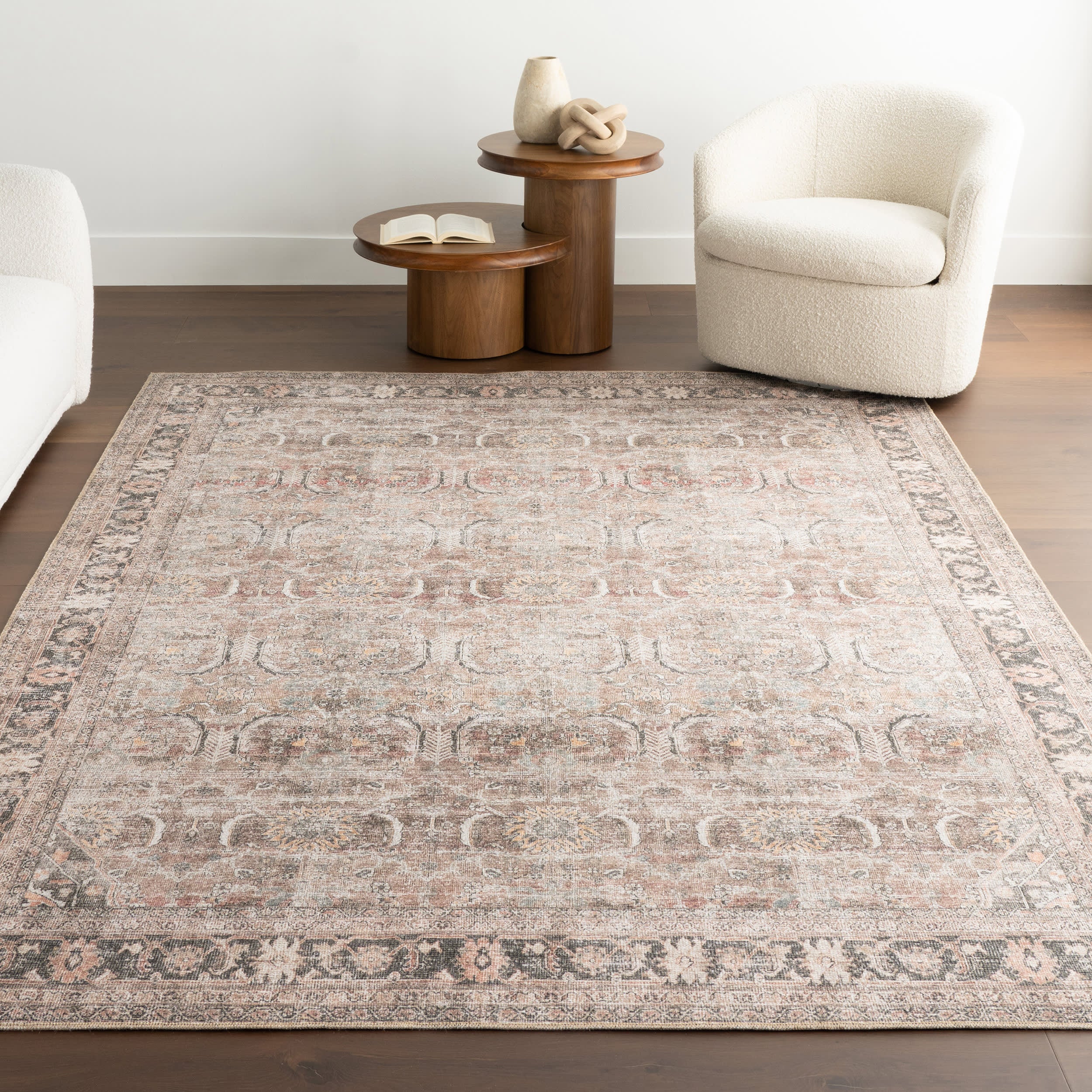 Red Bank Antiqued Jute-Blend Rug | Light Brown - Image 5