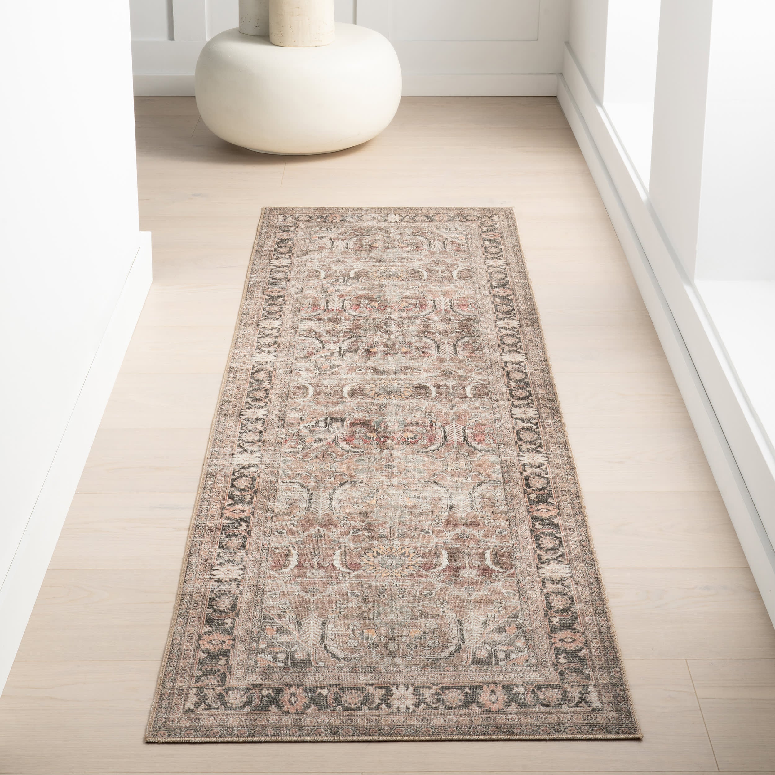 Red Bank Antiqued Jute-Blend Rug | Light Brown - Image 2