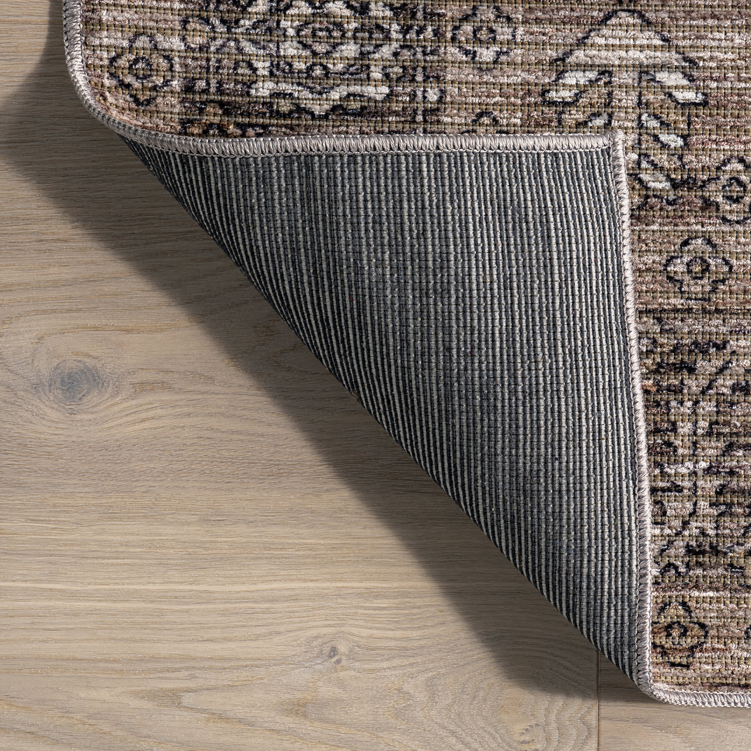 Redwood Vintage Washable Rug | Taupe - Image 5