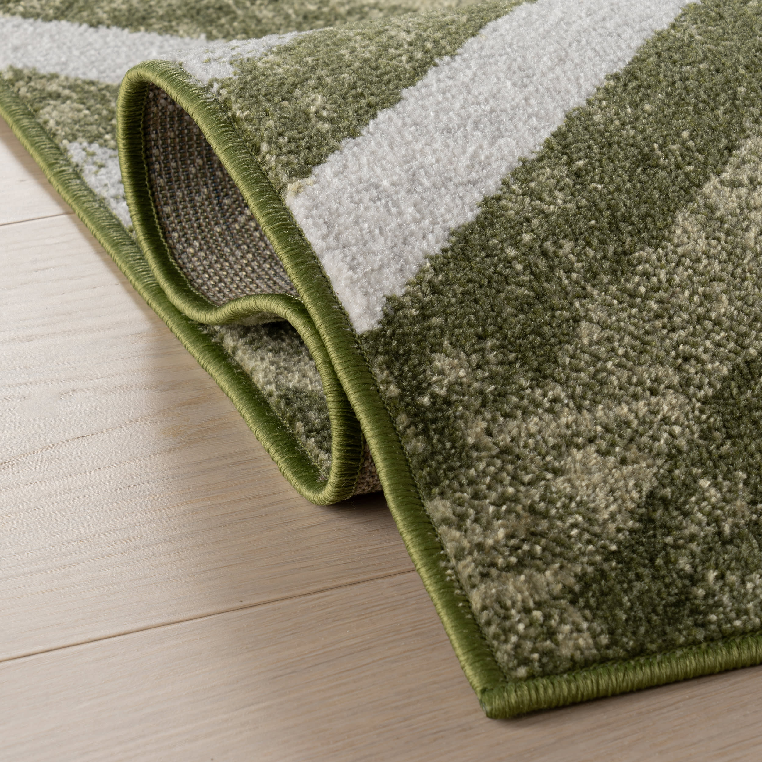Reeba Washable Distressed Rug | Green - Image 11