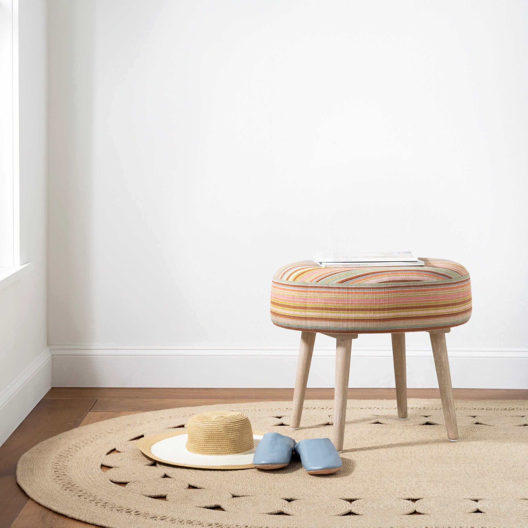 Reef Handwoven Indoor/Outdoor Oval Rug | Natural - Image 2