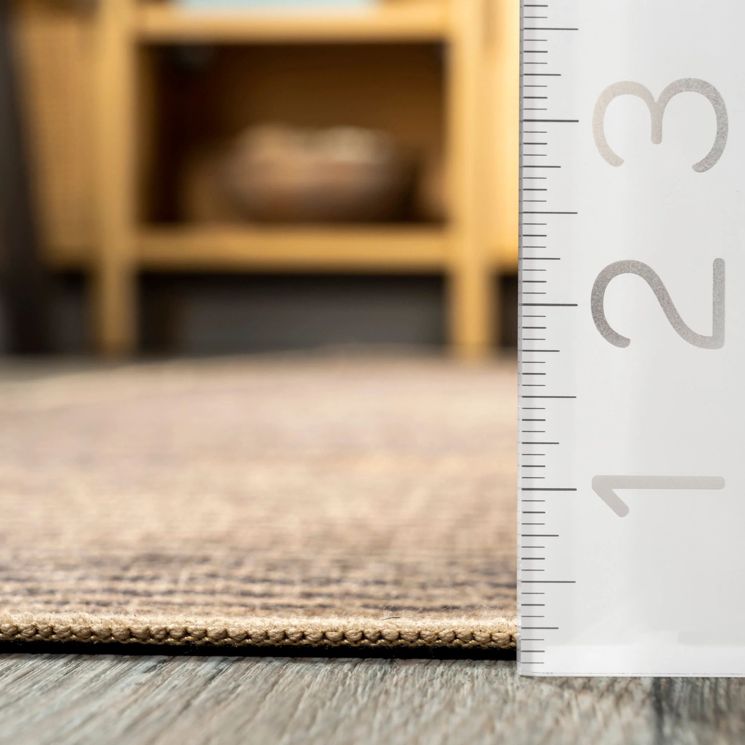 Reema Easy-Jute Washable Pyramids Rug | Natural - Image 5