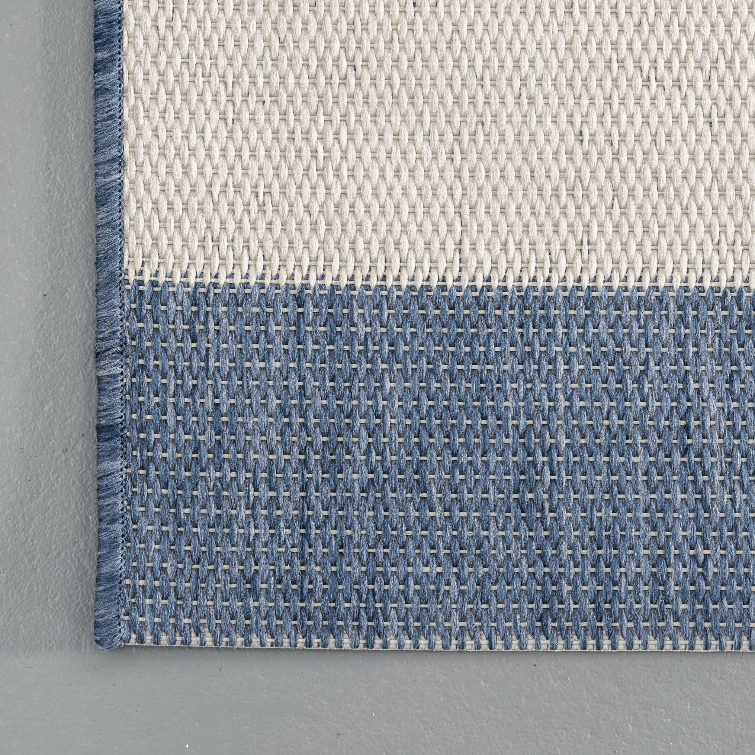 Regency Stripes Indoor/Outdoor Rug | Blue - Image 3