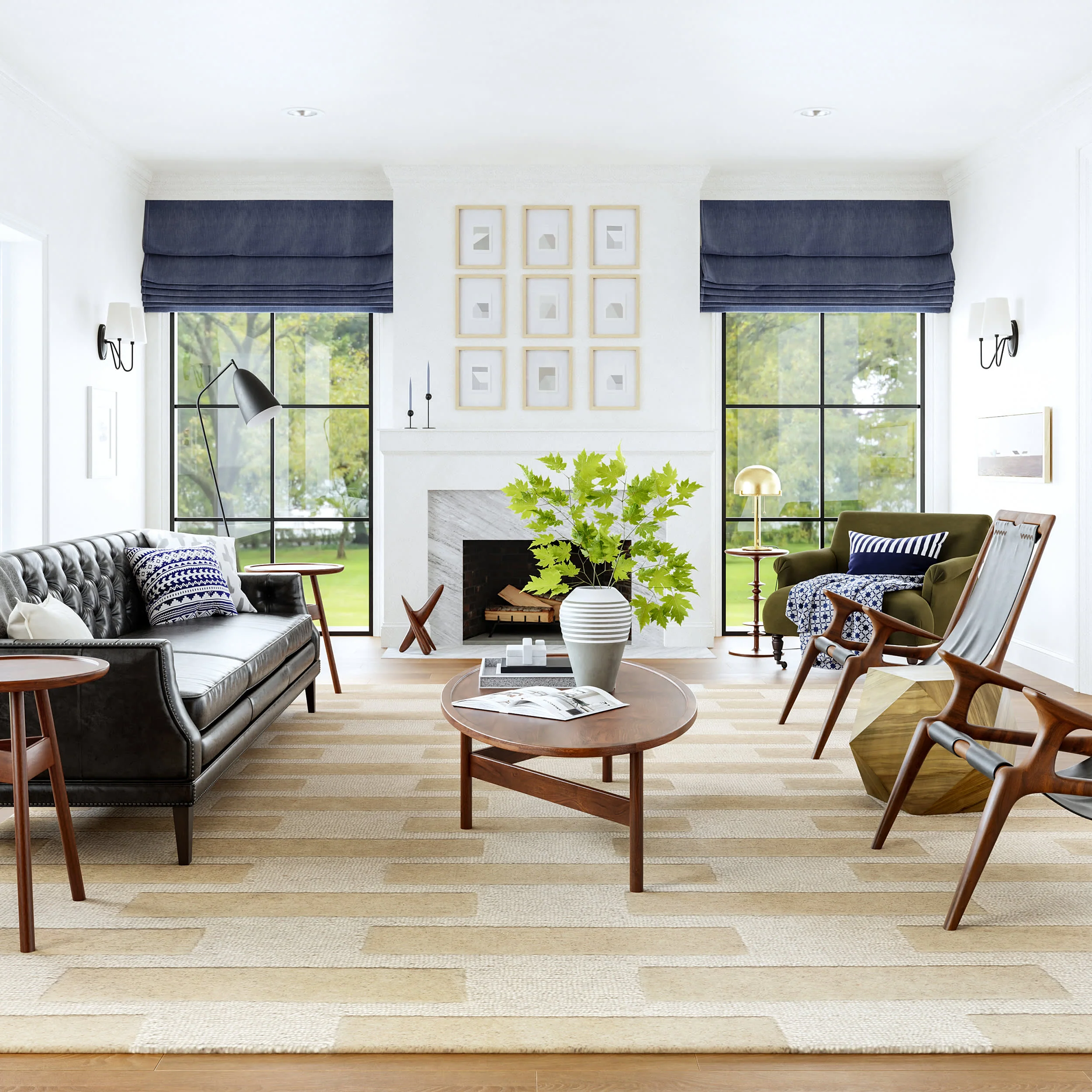 Remy Crosshatch Wool Rug | Ivory - Image 2