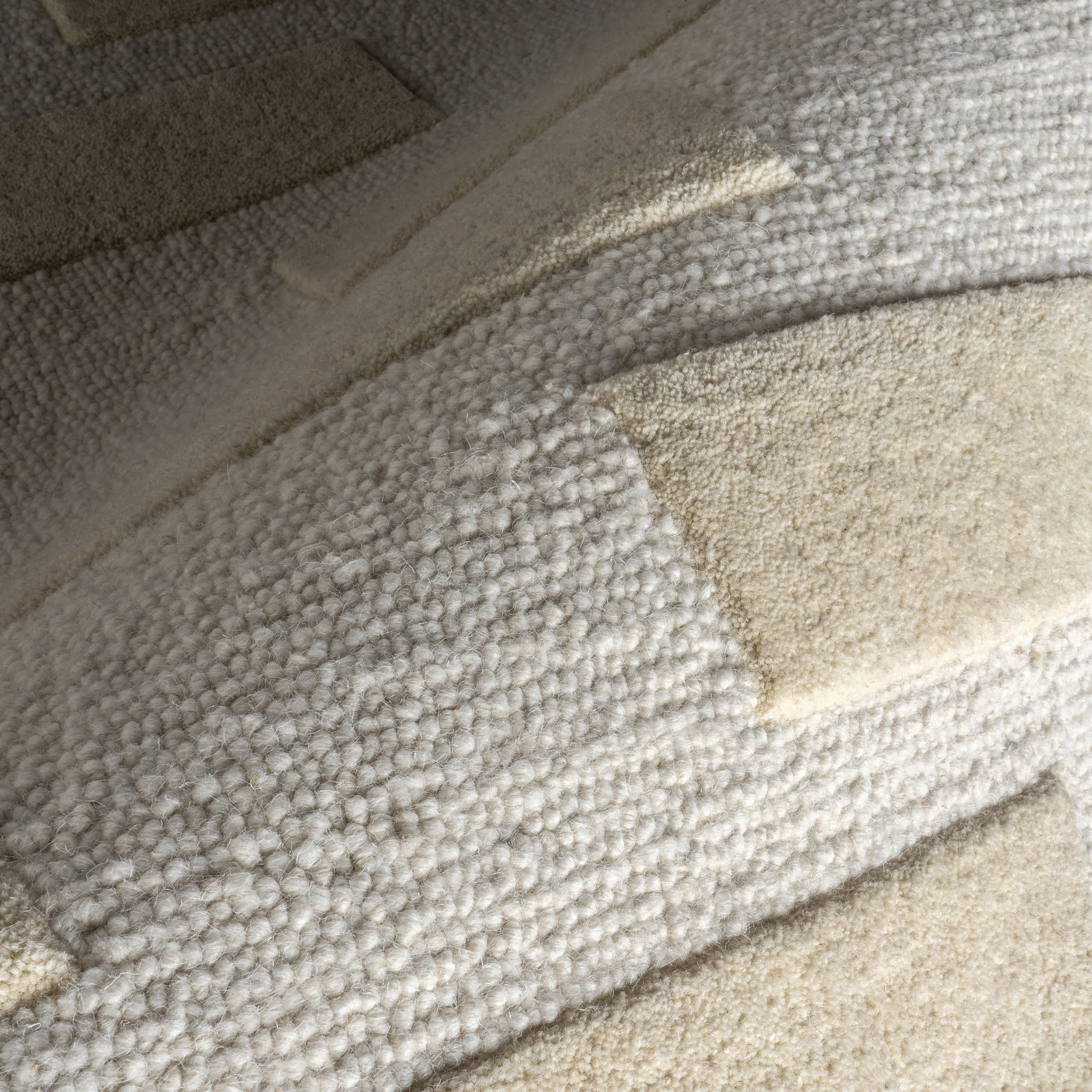 Remy Crosshatch Wool Rug | Ivory - Image 3