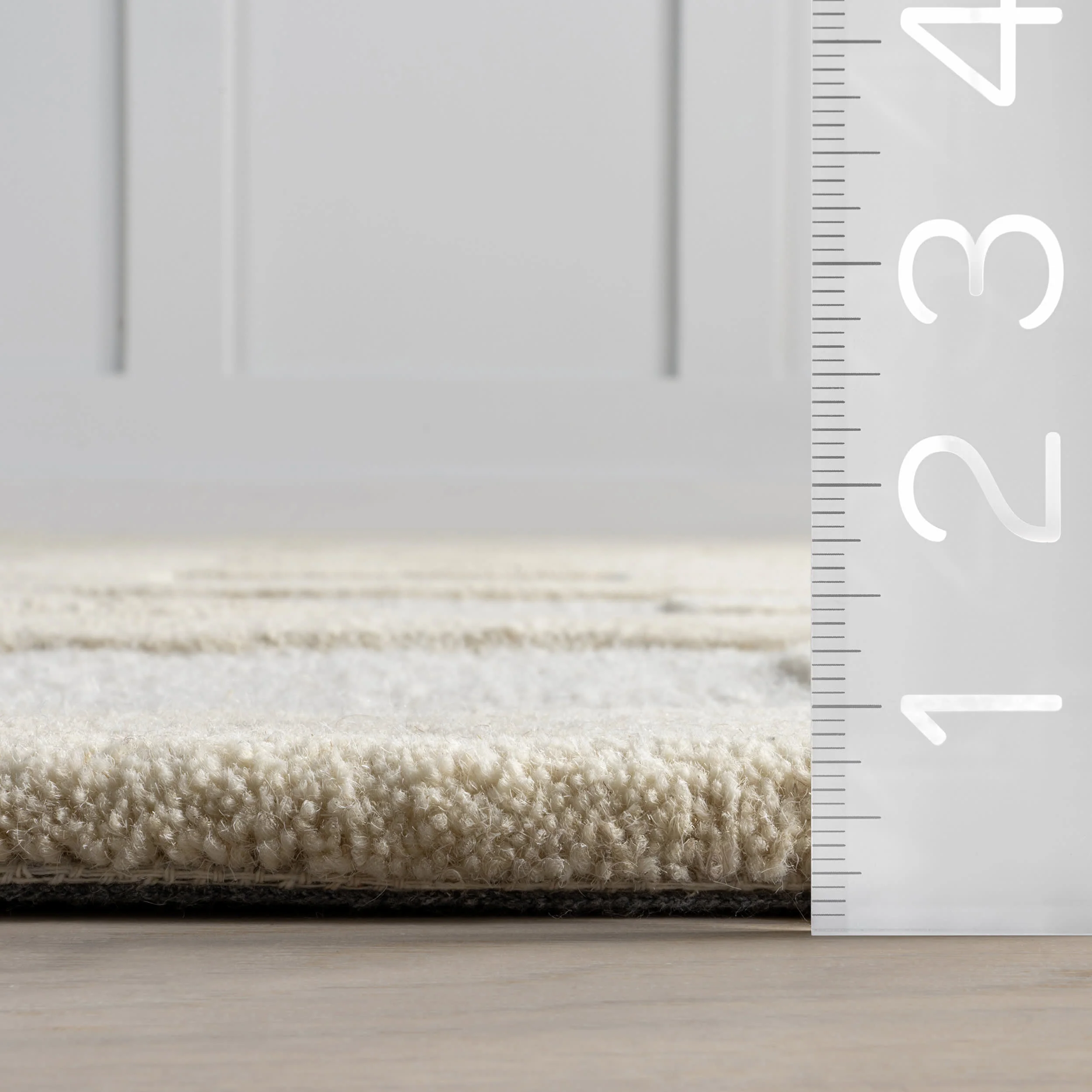 Remy Crosshatch Wool Rug | Ivory - Image 5