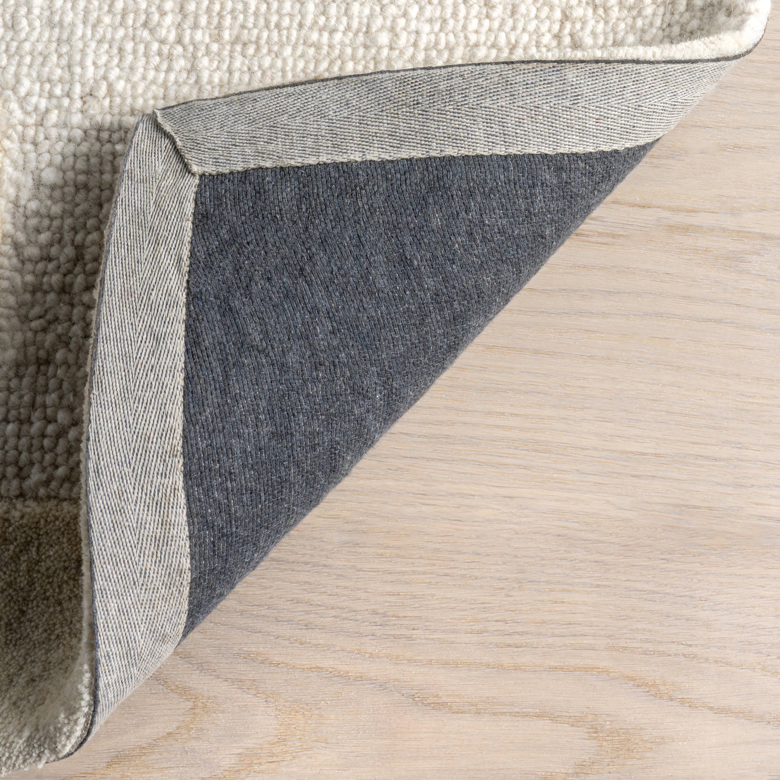 Remy Crosshatch Wool Rug | Ivory - Image 6