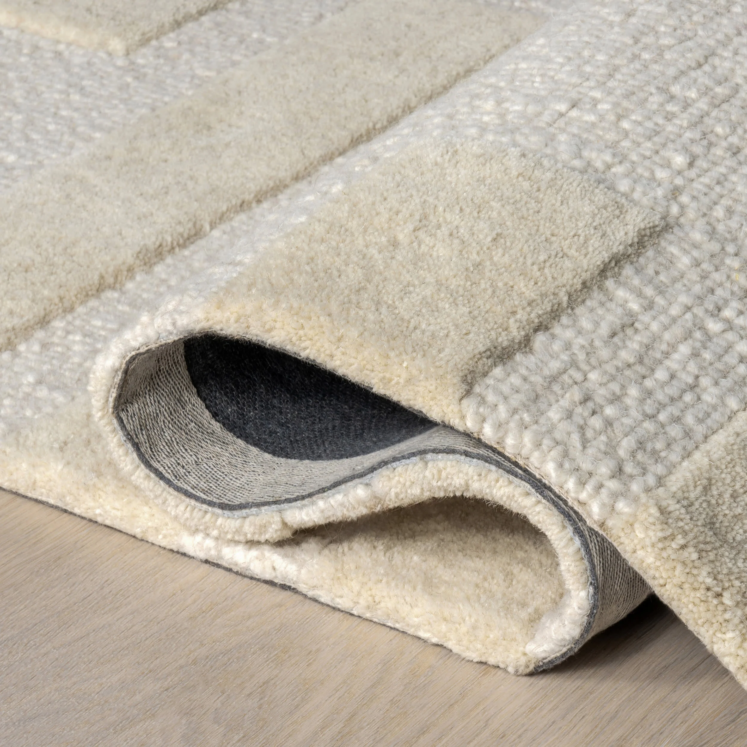 Remy Crosshatch Wool Rug | Ivory - Image 8