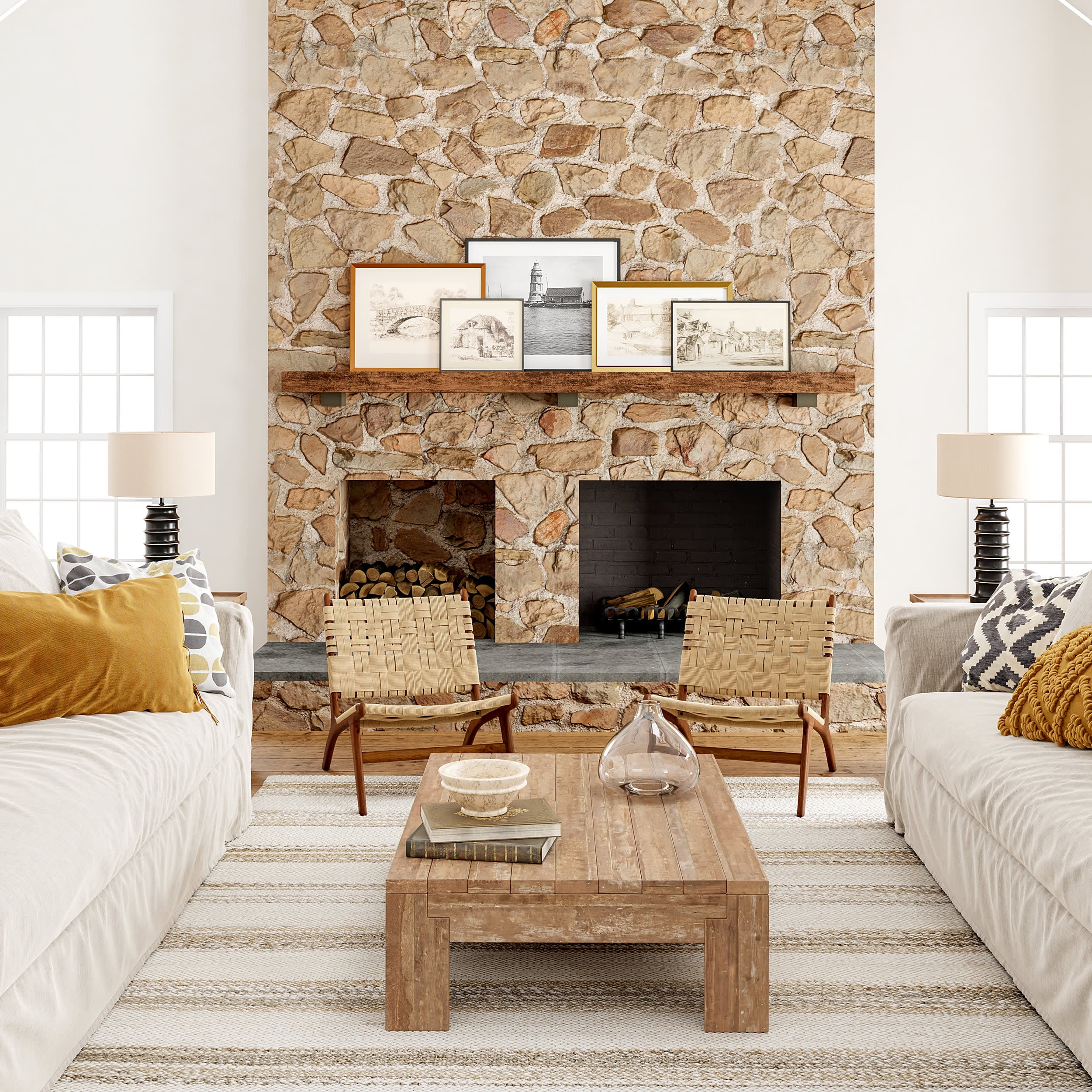 Ren Striped Jute Rug | Natural - Image 2