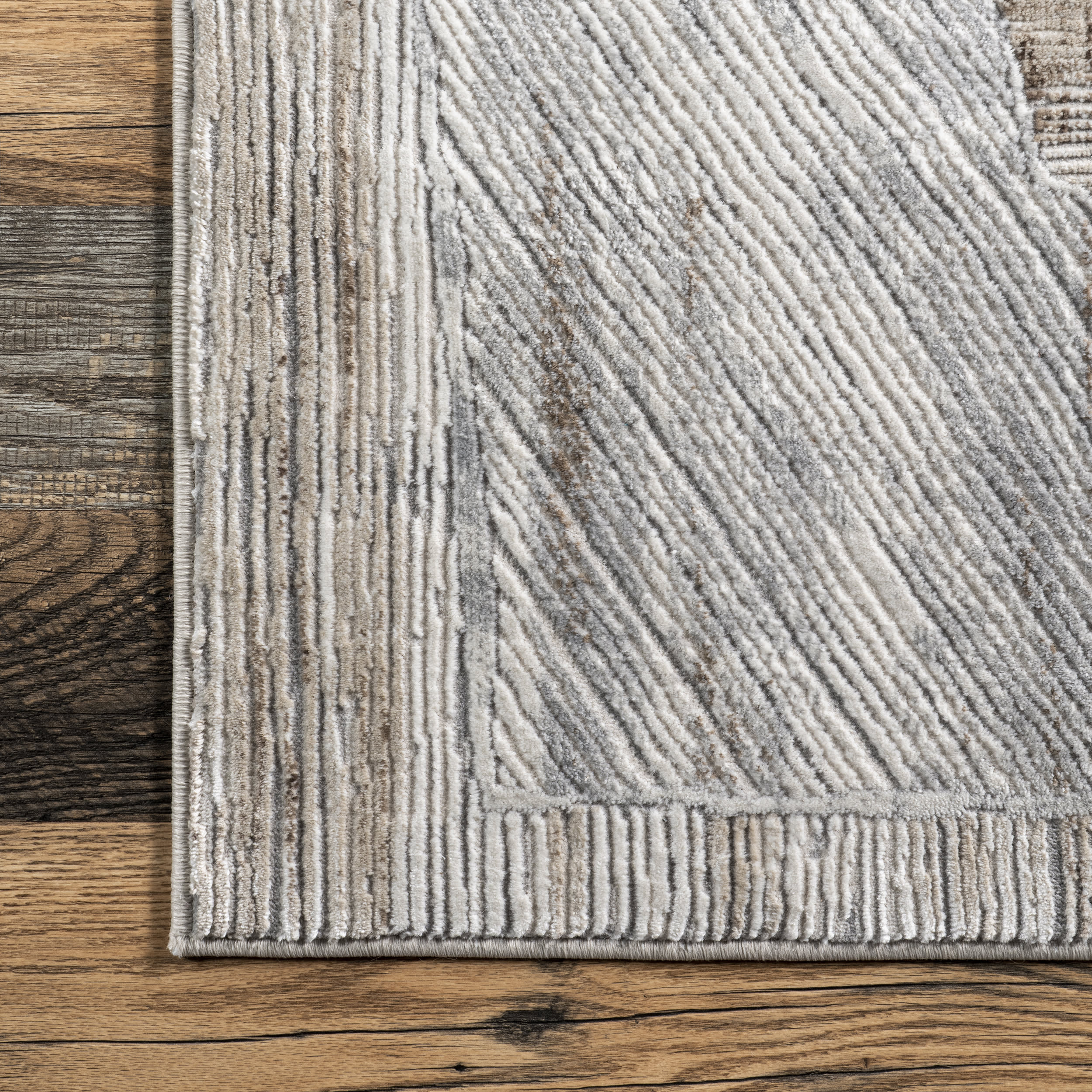 Renada Antique Striped Rug | Beige - Image 3