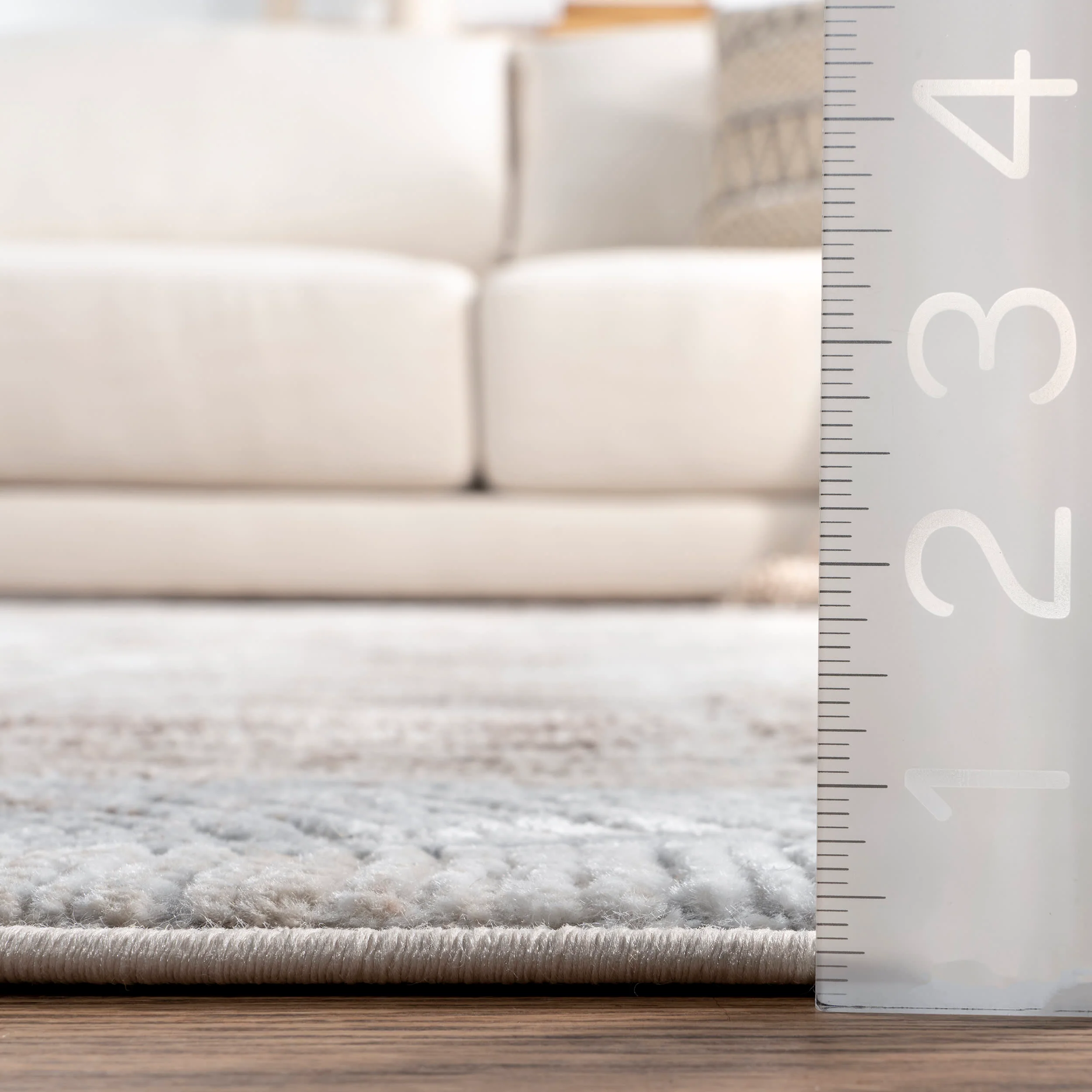 Renada Antique Striped Rug | Beige - Image 5