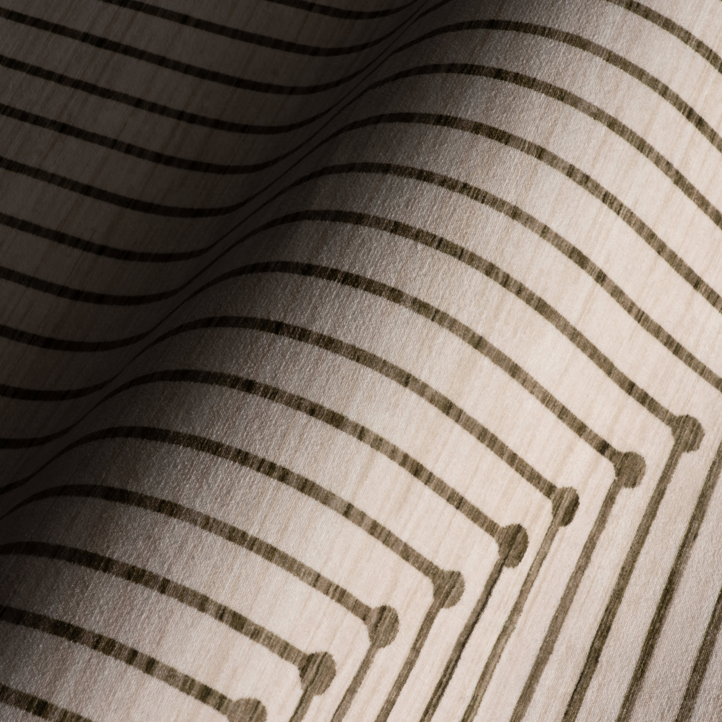 Revelyn Geometric Washable Rug | Brown - Image 3