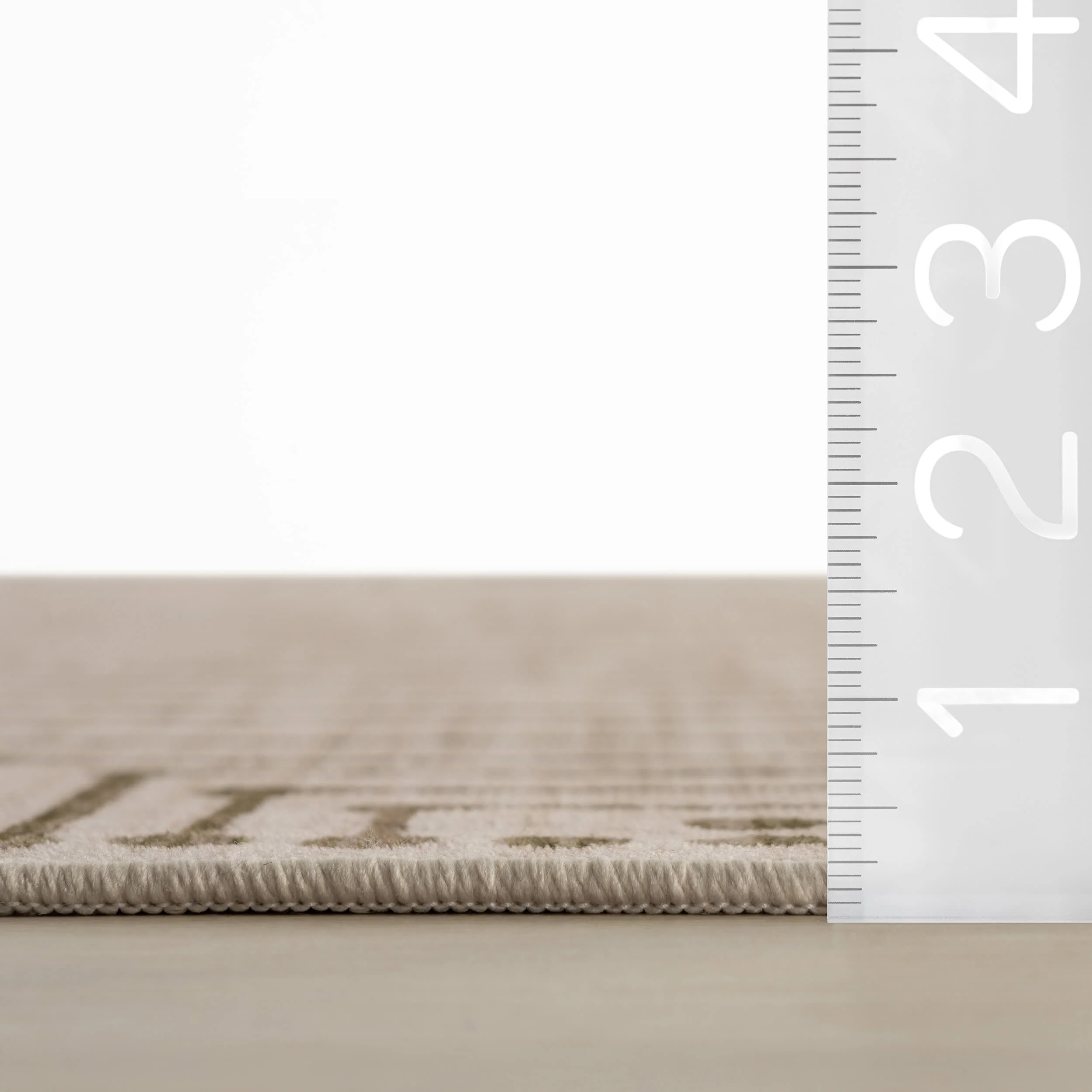 Revelyn Geometric Washable Rug | Brown - Image 6