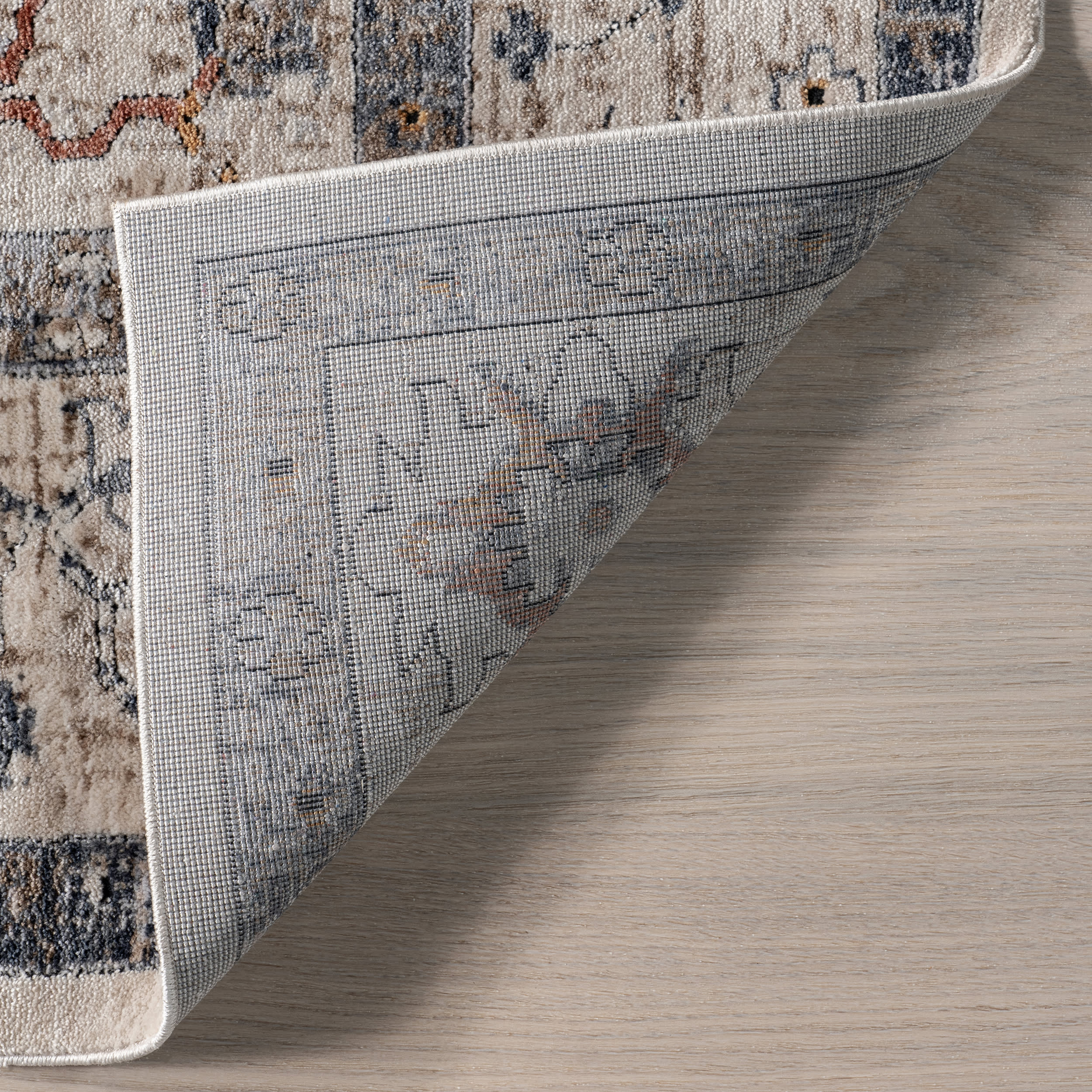 Revkah Traditional Vintage Rug | Beige - Image 6