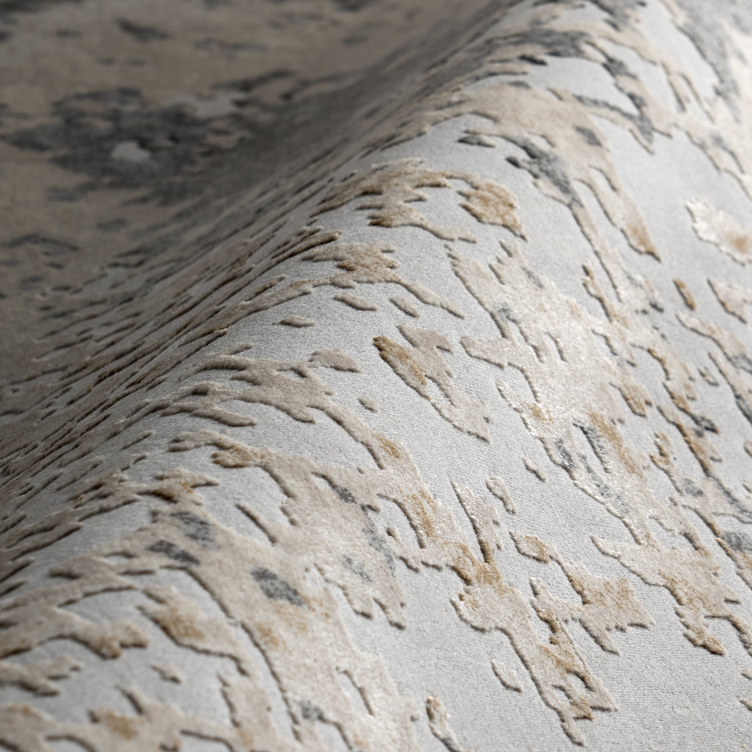 Ricki Mottled Abstract Rug | Beige - Image 3