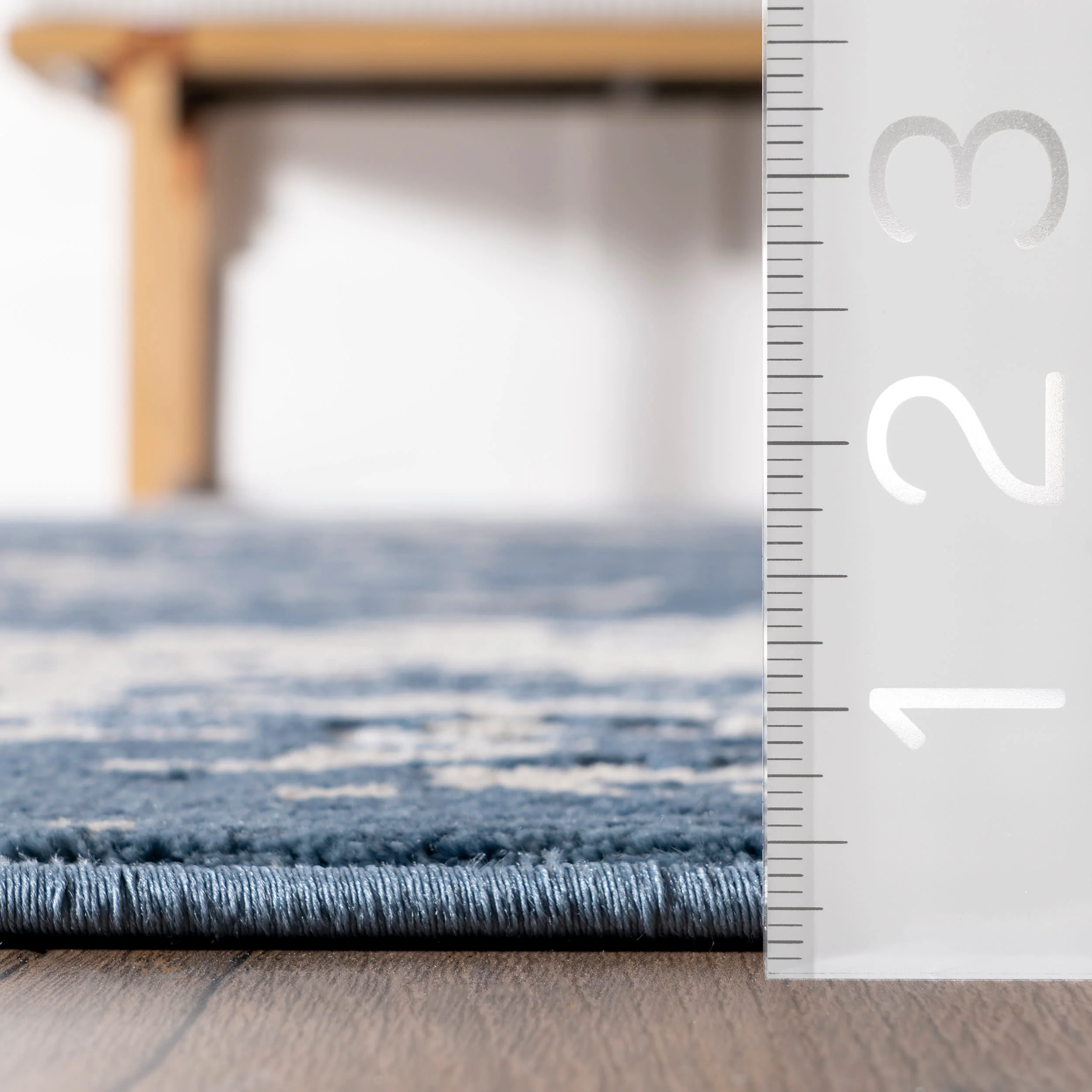 Ricki Mottled Abstract Rug | Blue - Image 5