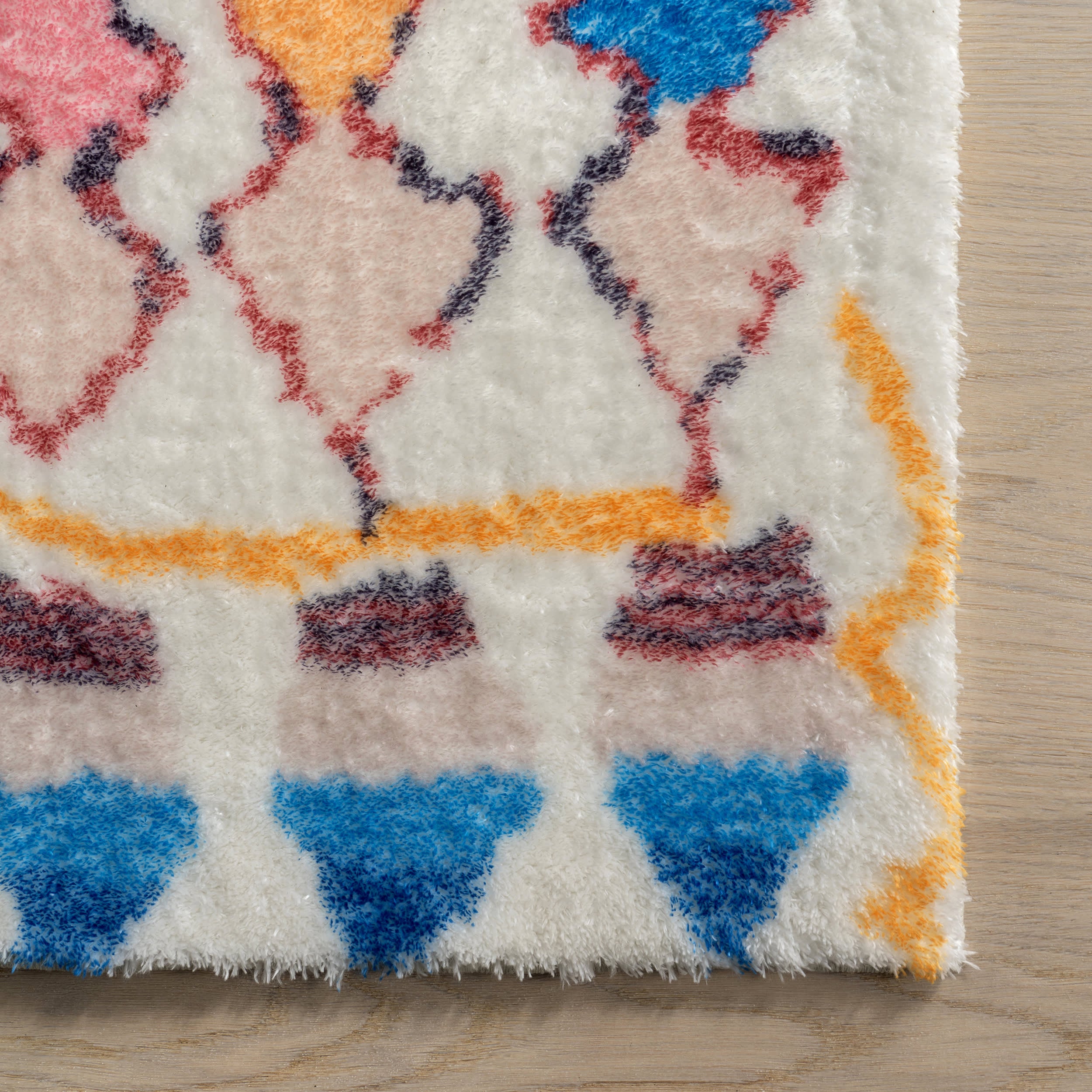 Ridge Trellis Washable Rug | Multicolor - Image 4