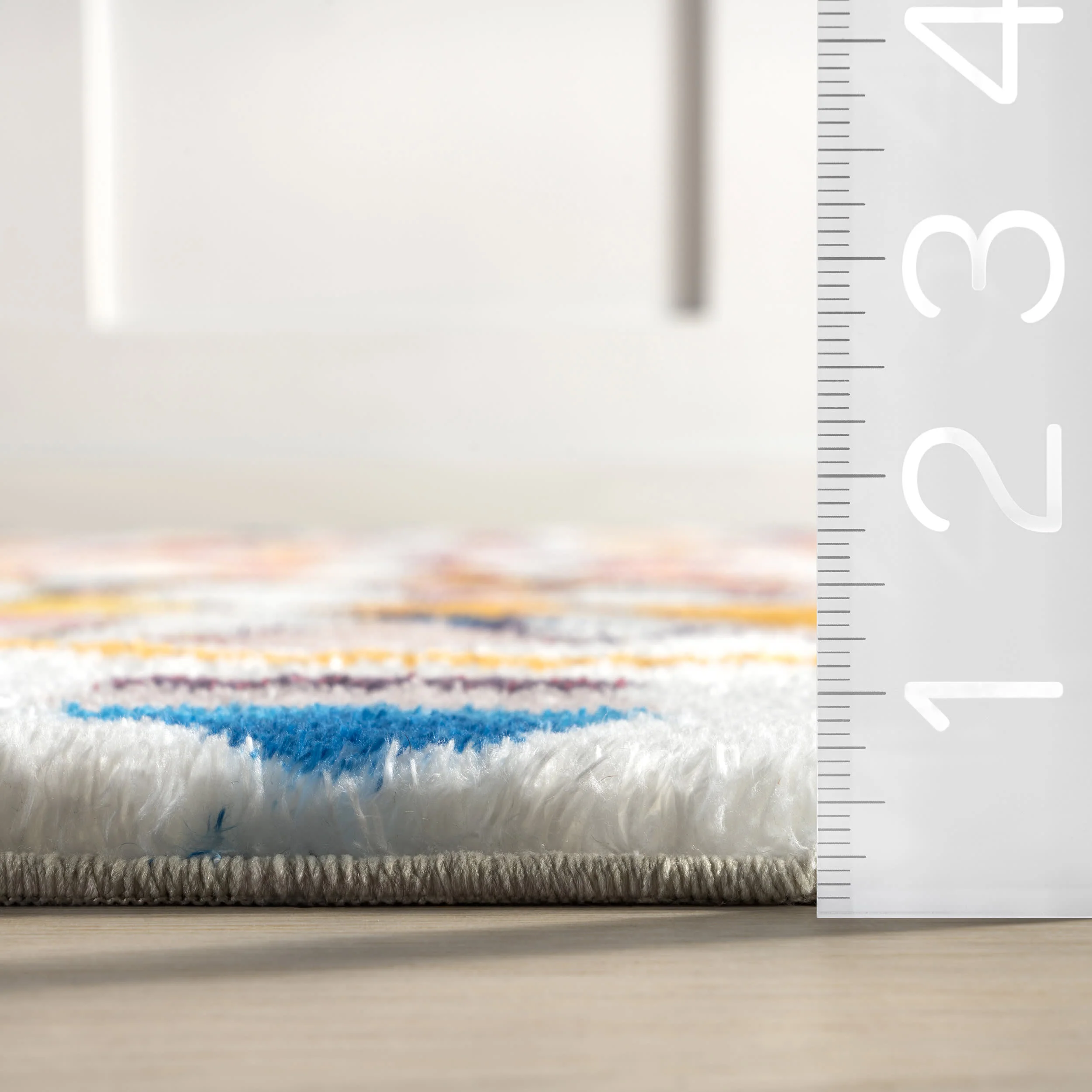 Ridge Trellis Washable Rug | Multicolor - Image 6