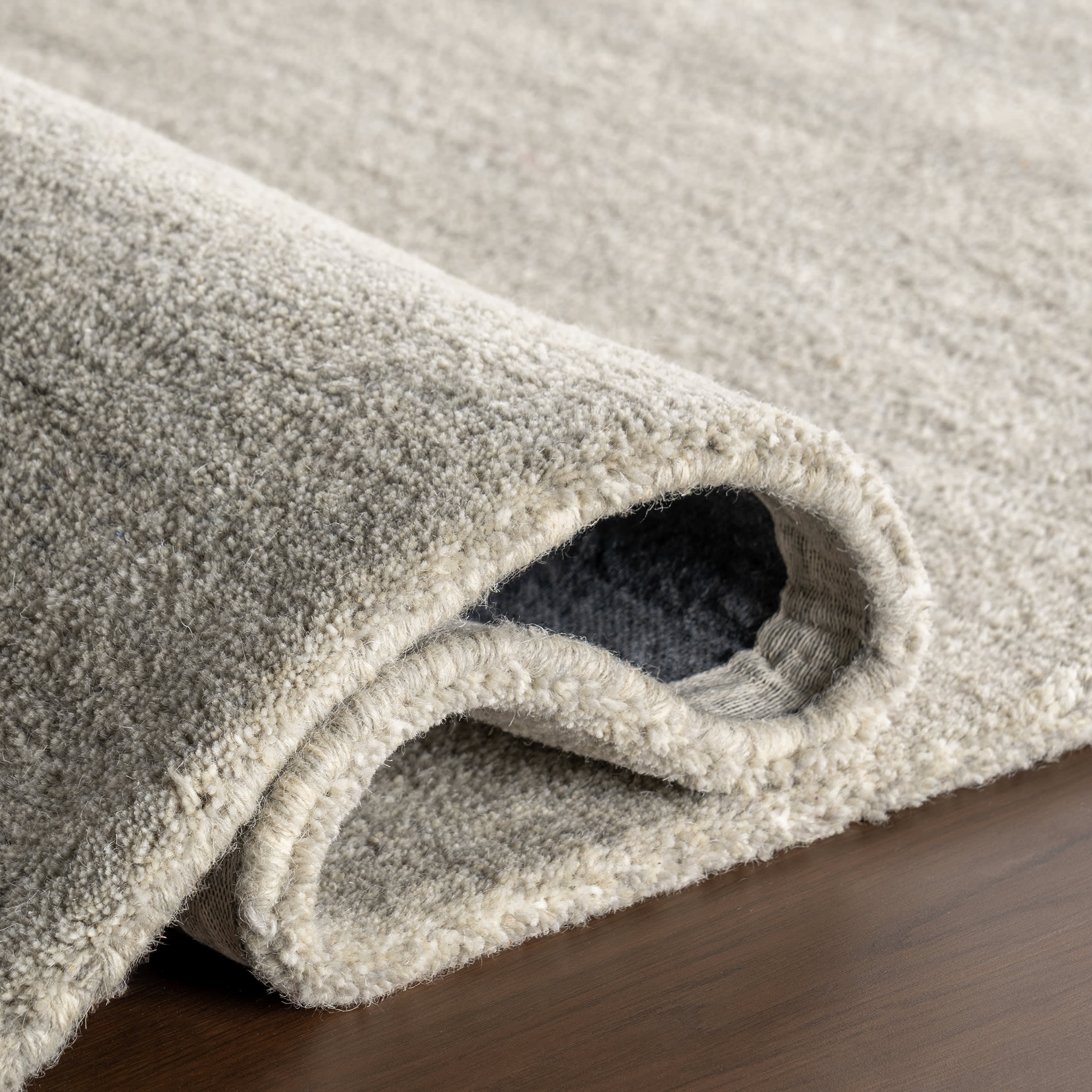 Ridgewood Wool Monochromatic Rug | Blue Grey - Image 9