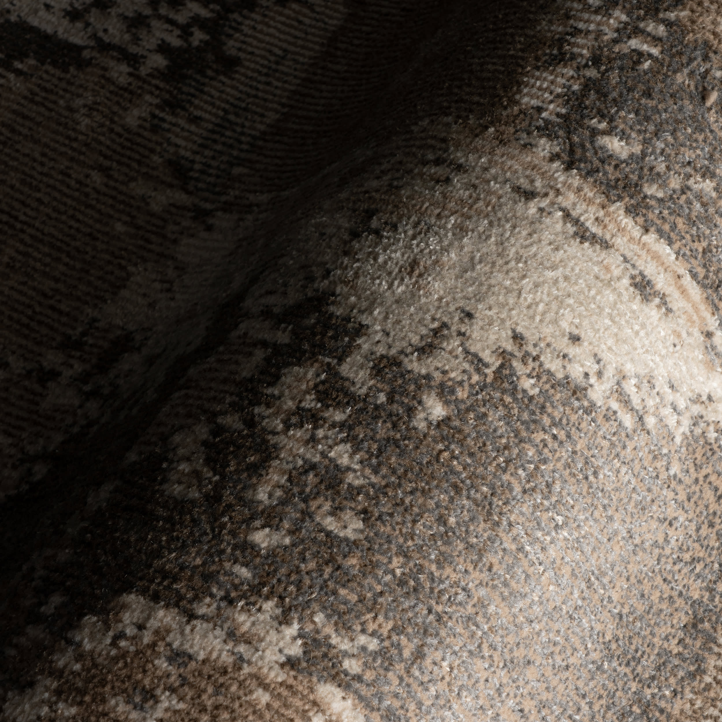 Rimalis Rustic Abstract Washable Rug | Brown - Image 3