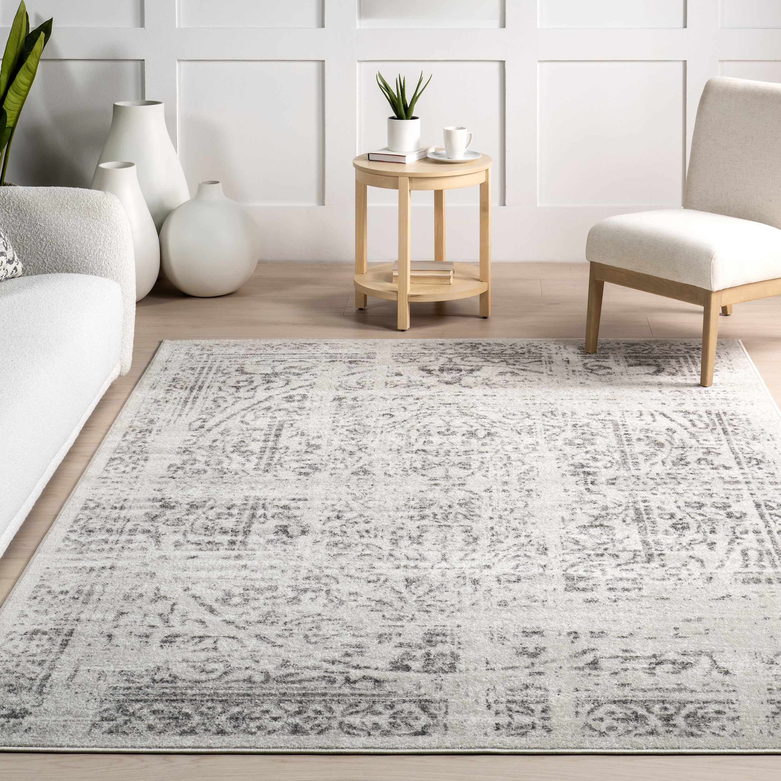 Ring Around The Rosette Rug | Grey - Image 5