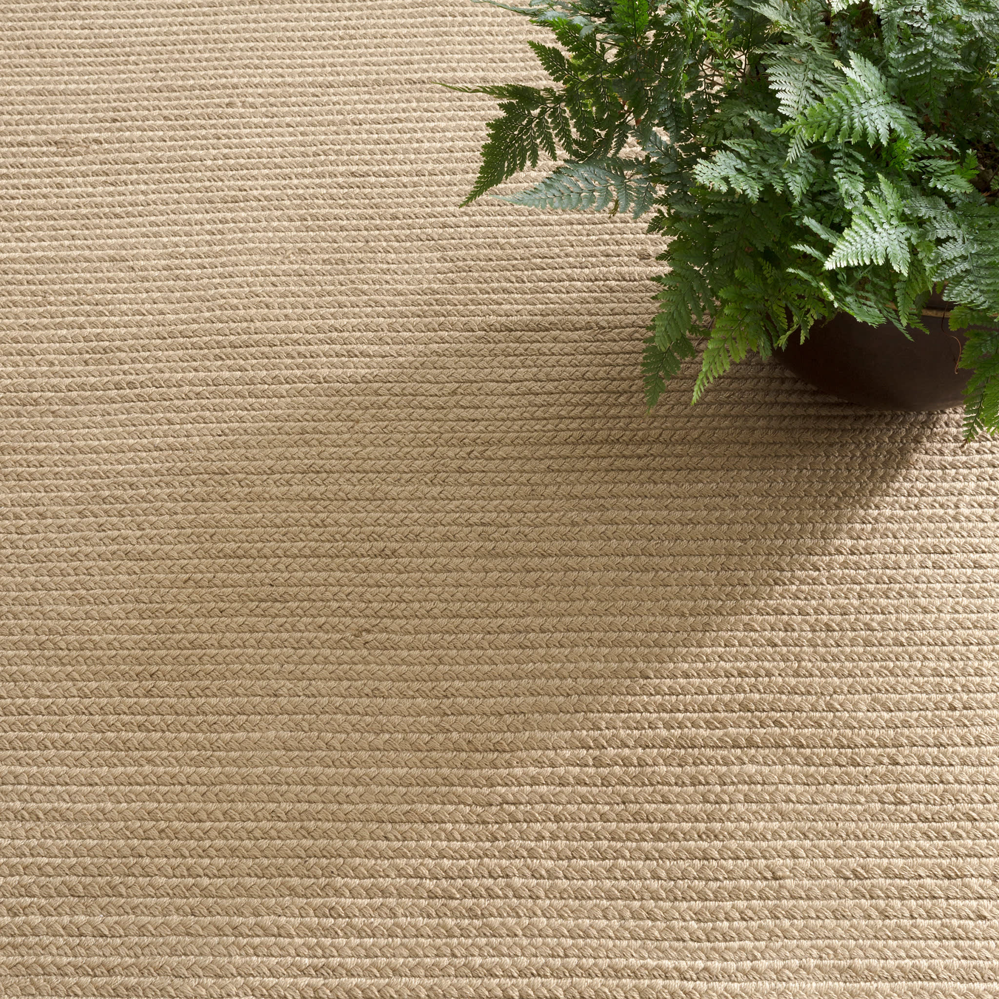 Rio Braided Handwoven Indoor/Outdoor Rug | Neutral - Image 2