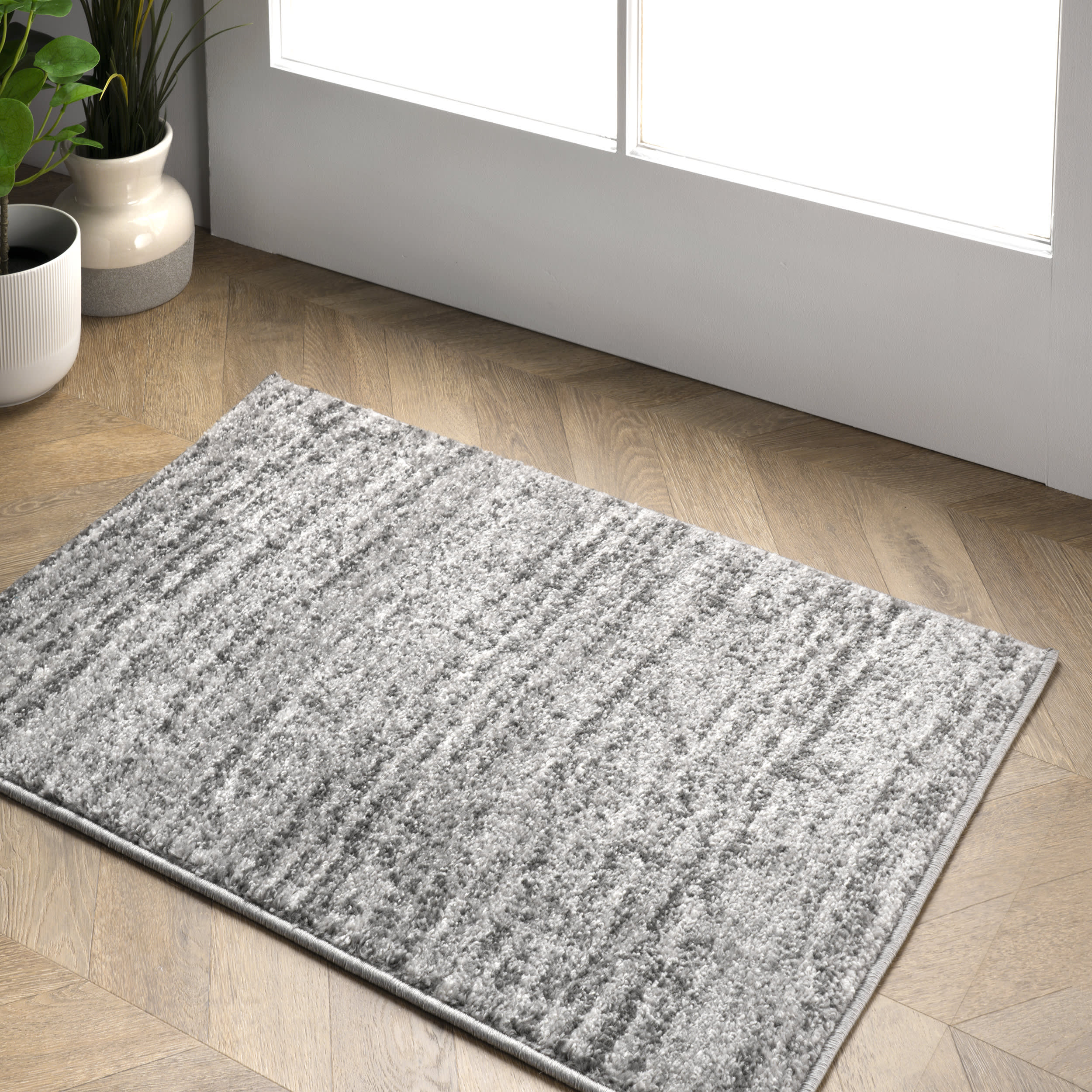 Ripple Waves Rug | Grey - Image 7