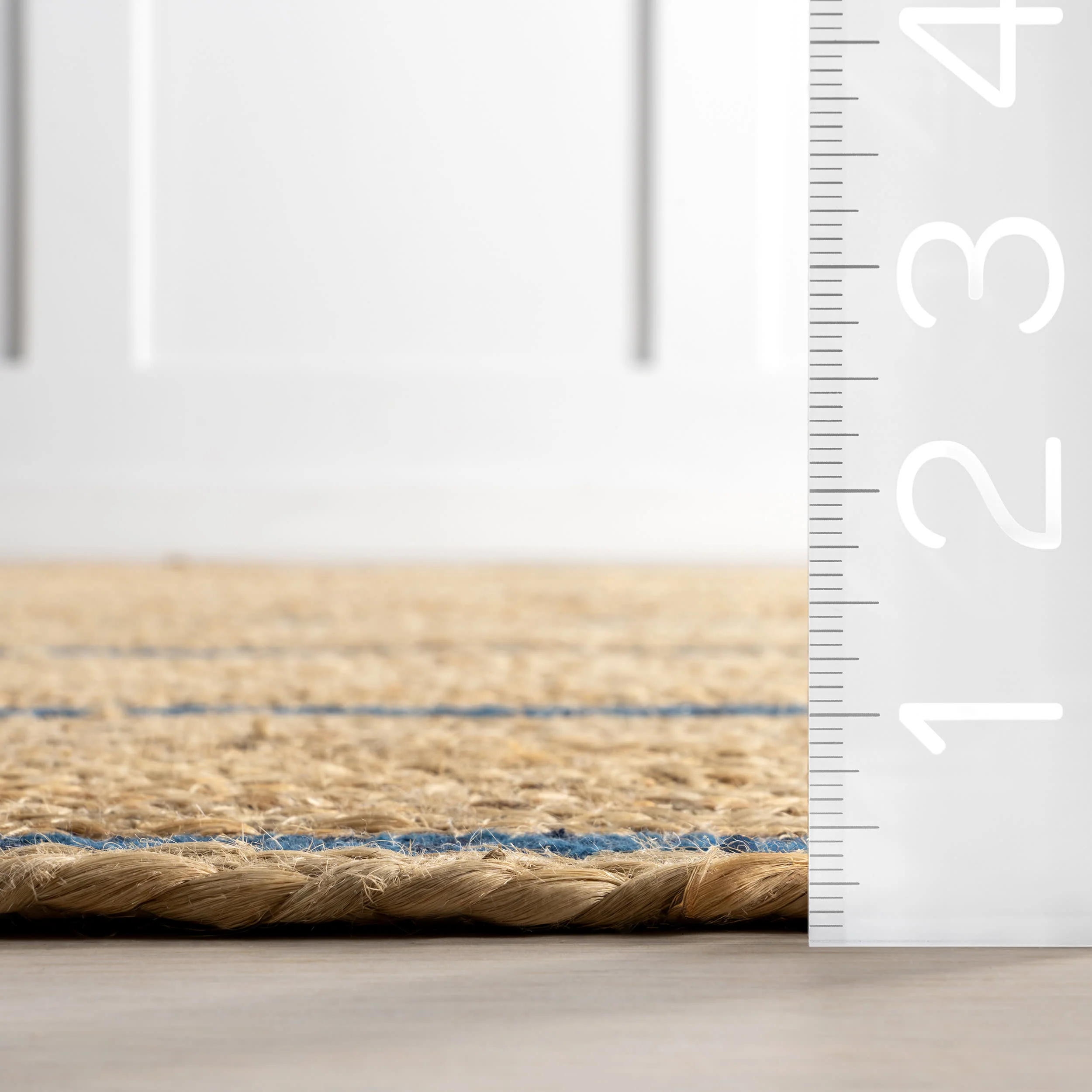 Ripplewood Oval Jute Rug | Navy - Image 4
