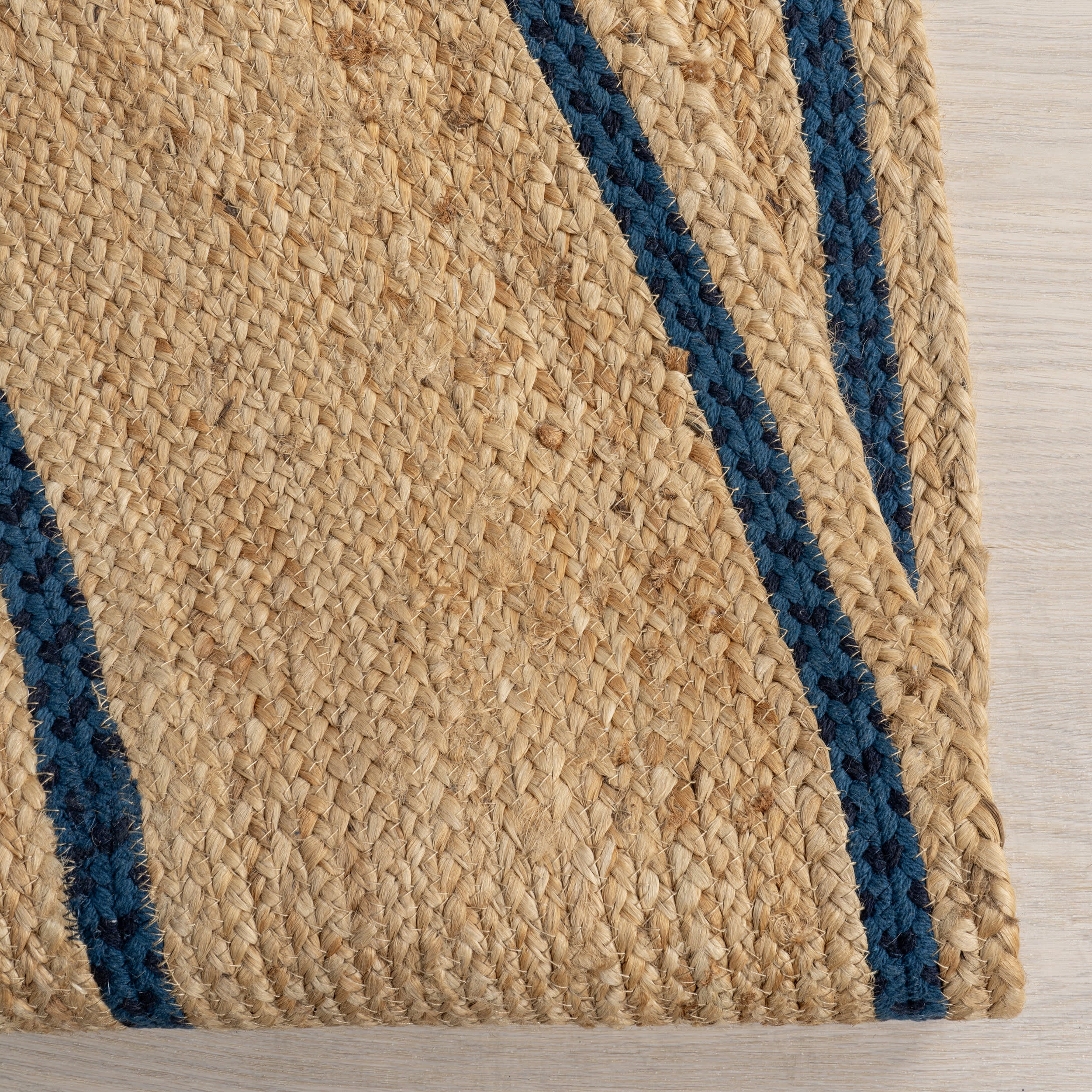 Ripplewood Oval Jute Rug | Navy - Image 5