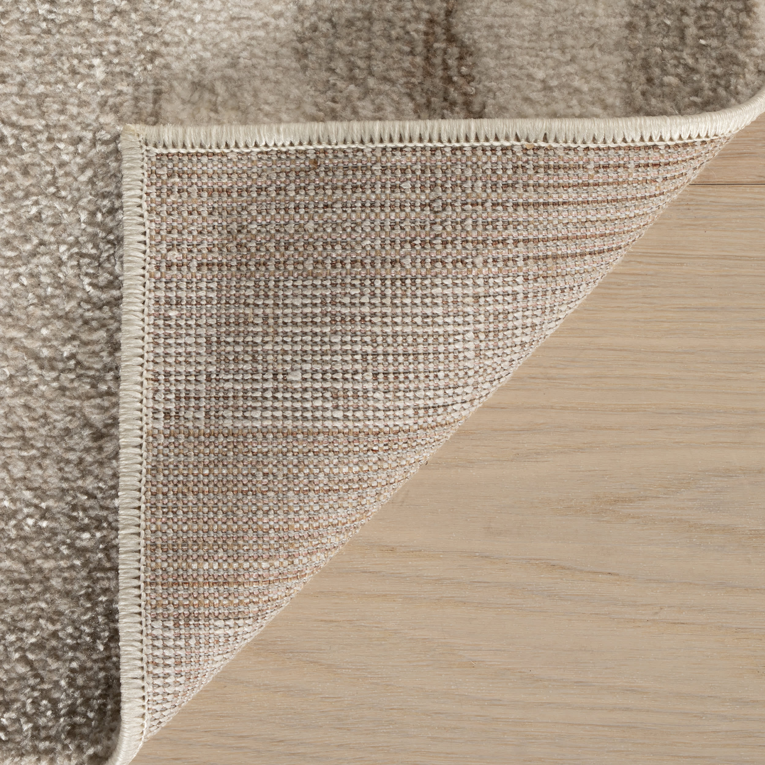 Riven Rustic Abstract Washable Rug | Beige - Image 8
