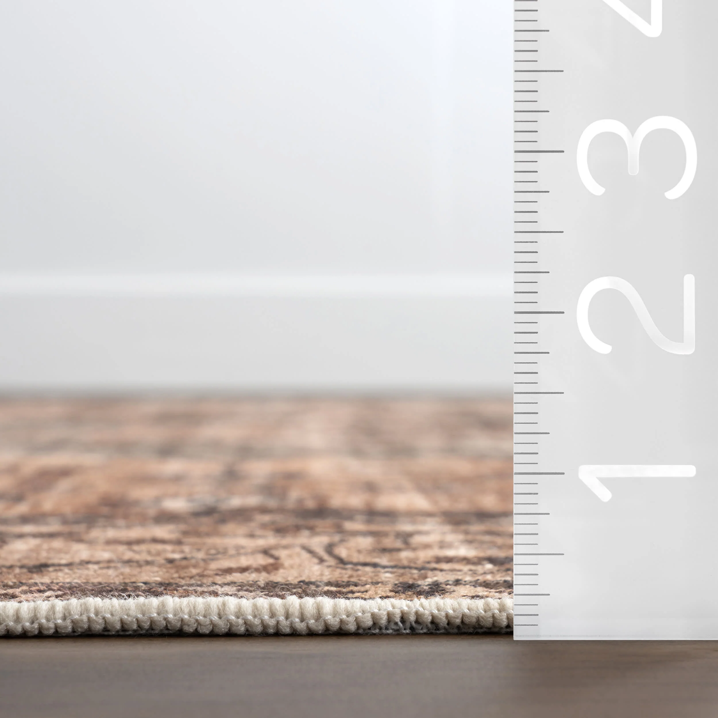 Rivka Medallion Spill Proof Washable Rug | Brown - Image 6