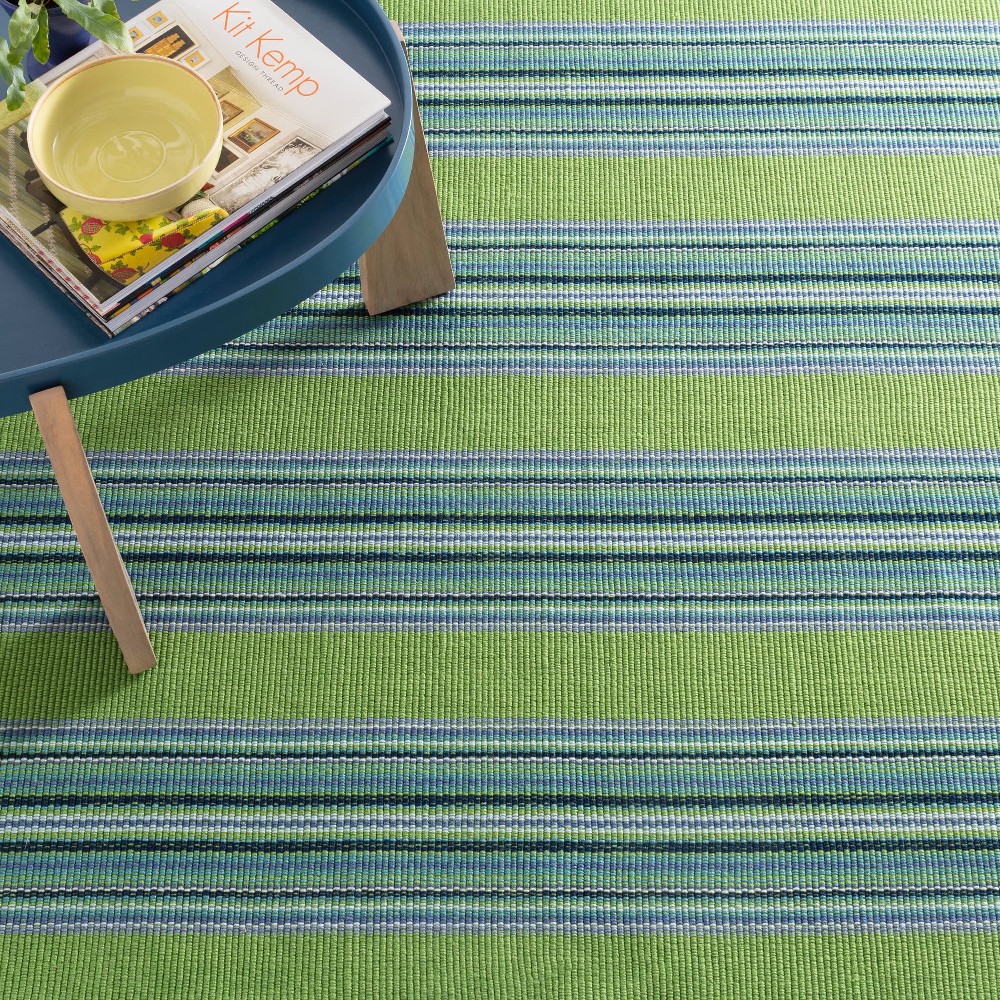 Road Runner Handwoven Indoor/Outdoor Rug | Green - Image 3