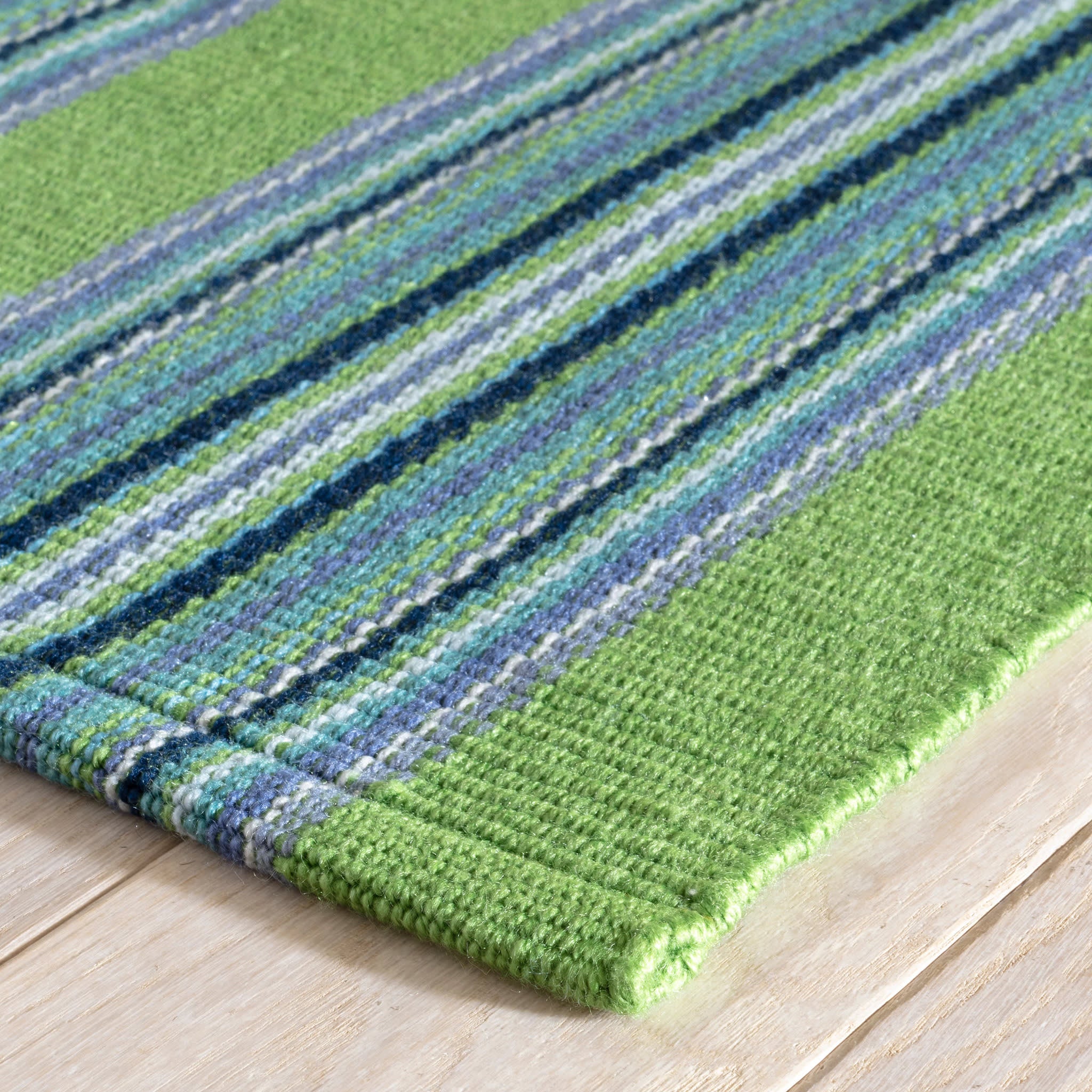 Road Runner Handwoven Indoor/Outdoor Rug | Green - Image 4