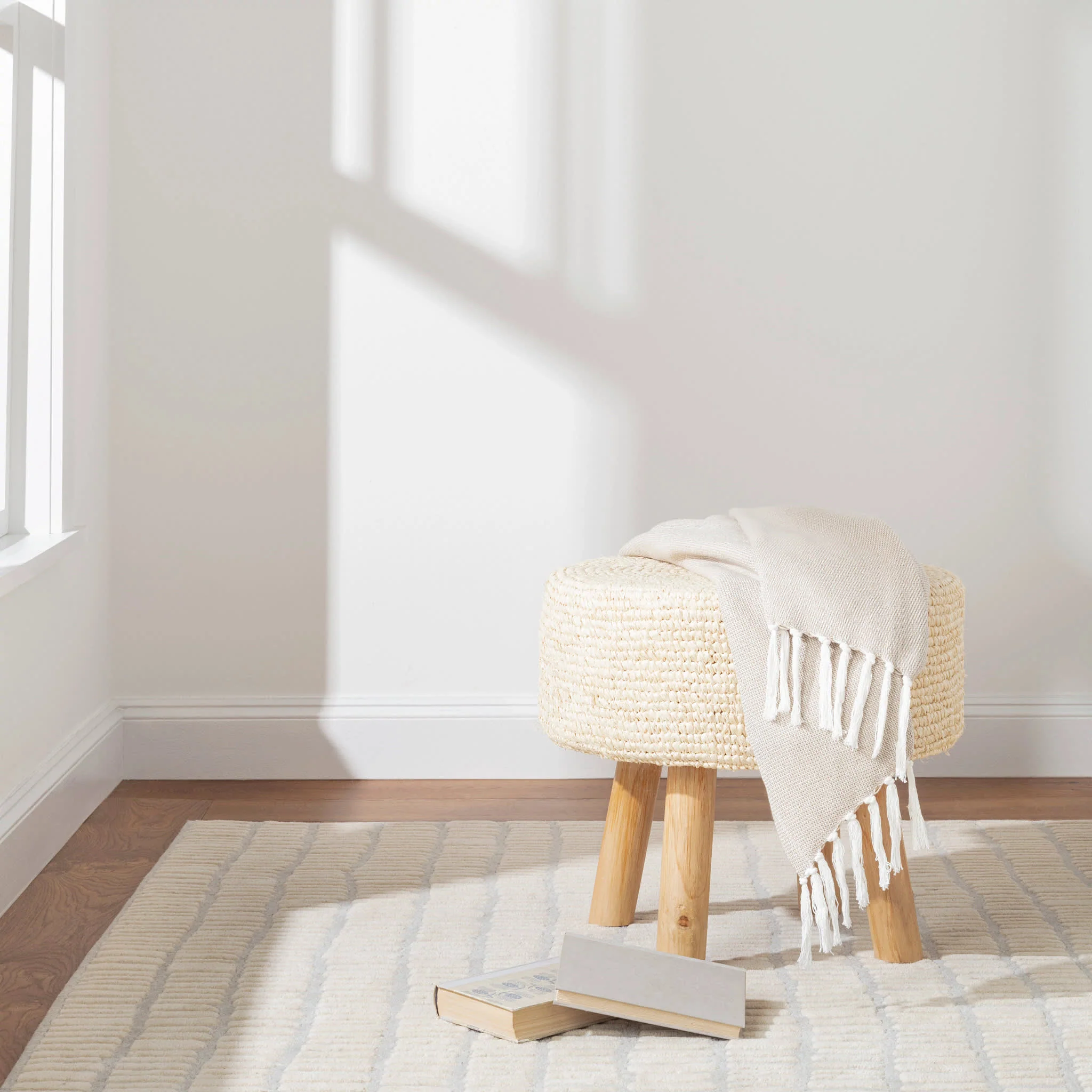 Roark Hand Tufted Wool Rug | Ivory - Image 3