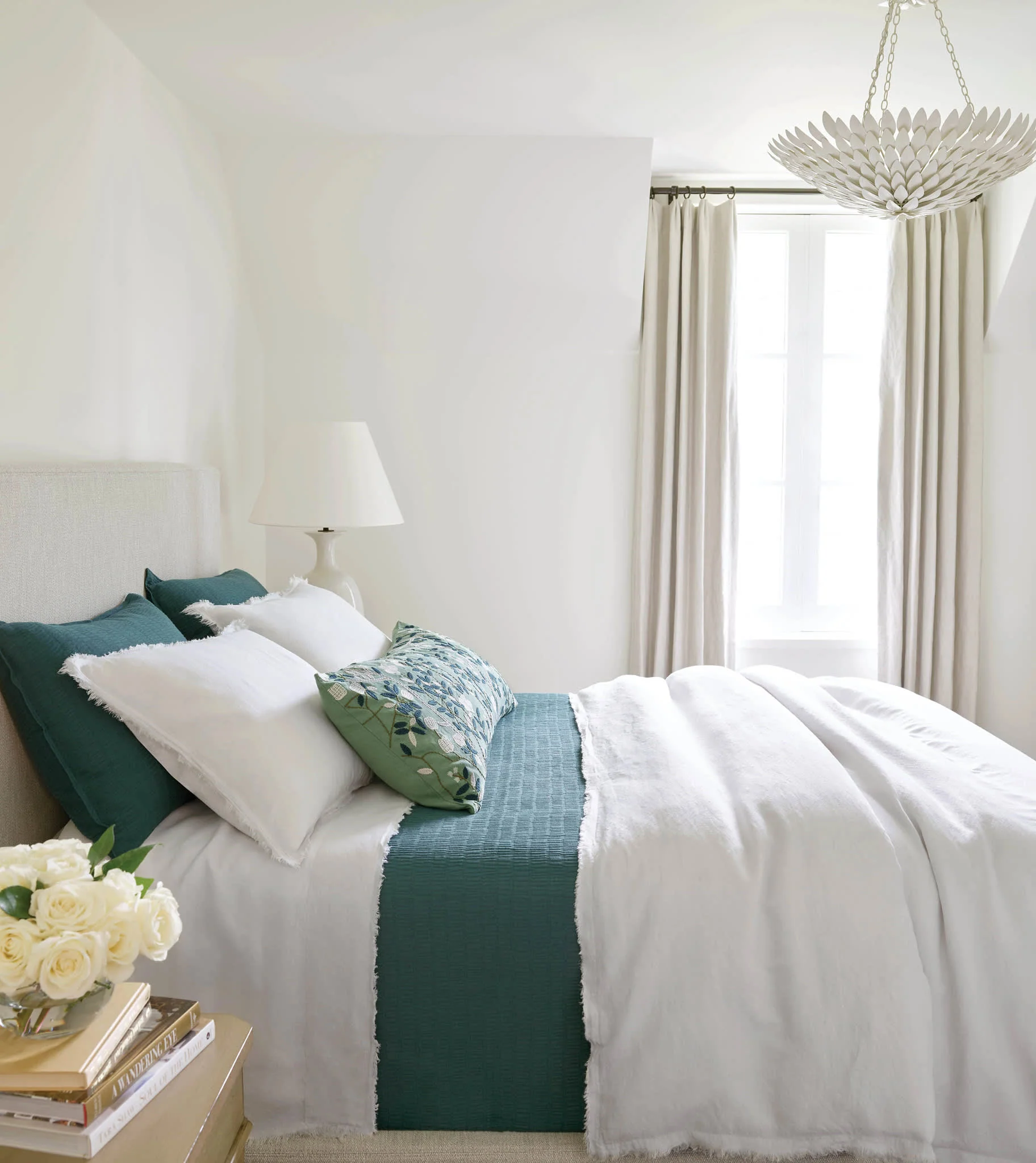 Roark Matelasse Sham | Spruce - Image 2