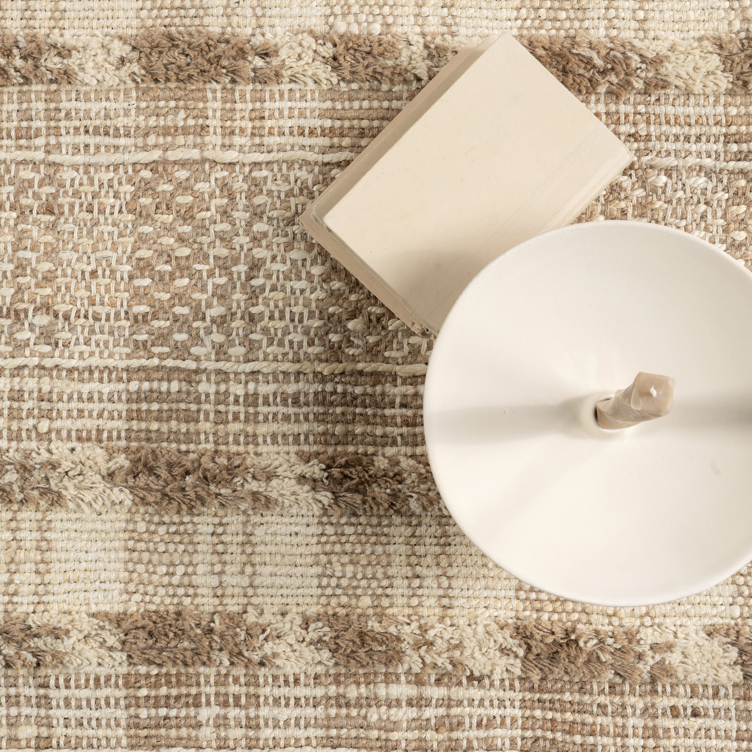 Roberta Rustic Plaid Rug | Natural - Image 7