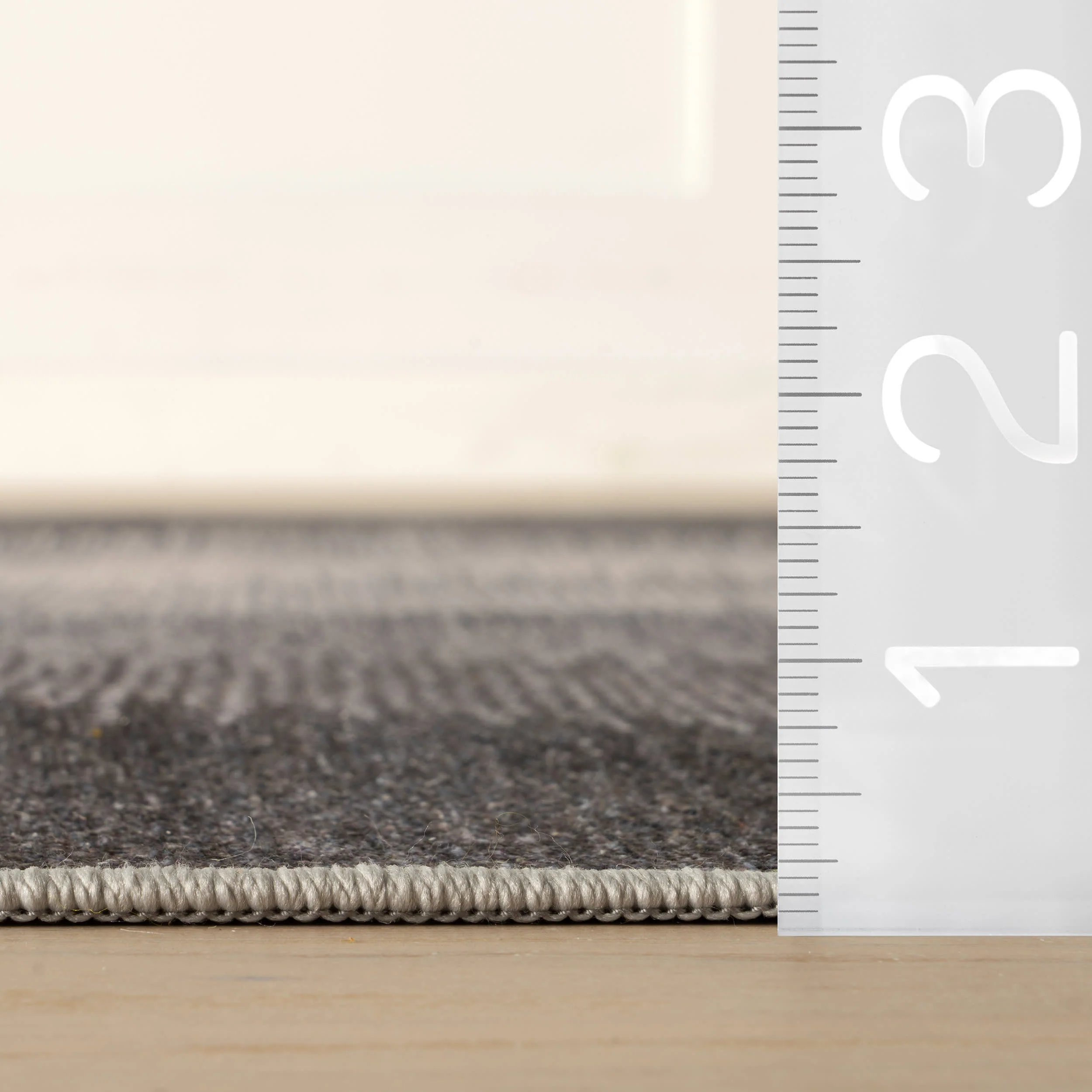 Ronan Ikat Machine Washable Rug | Charcoal - Image 5