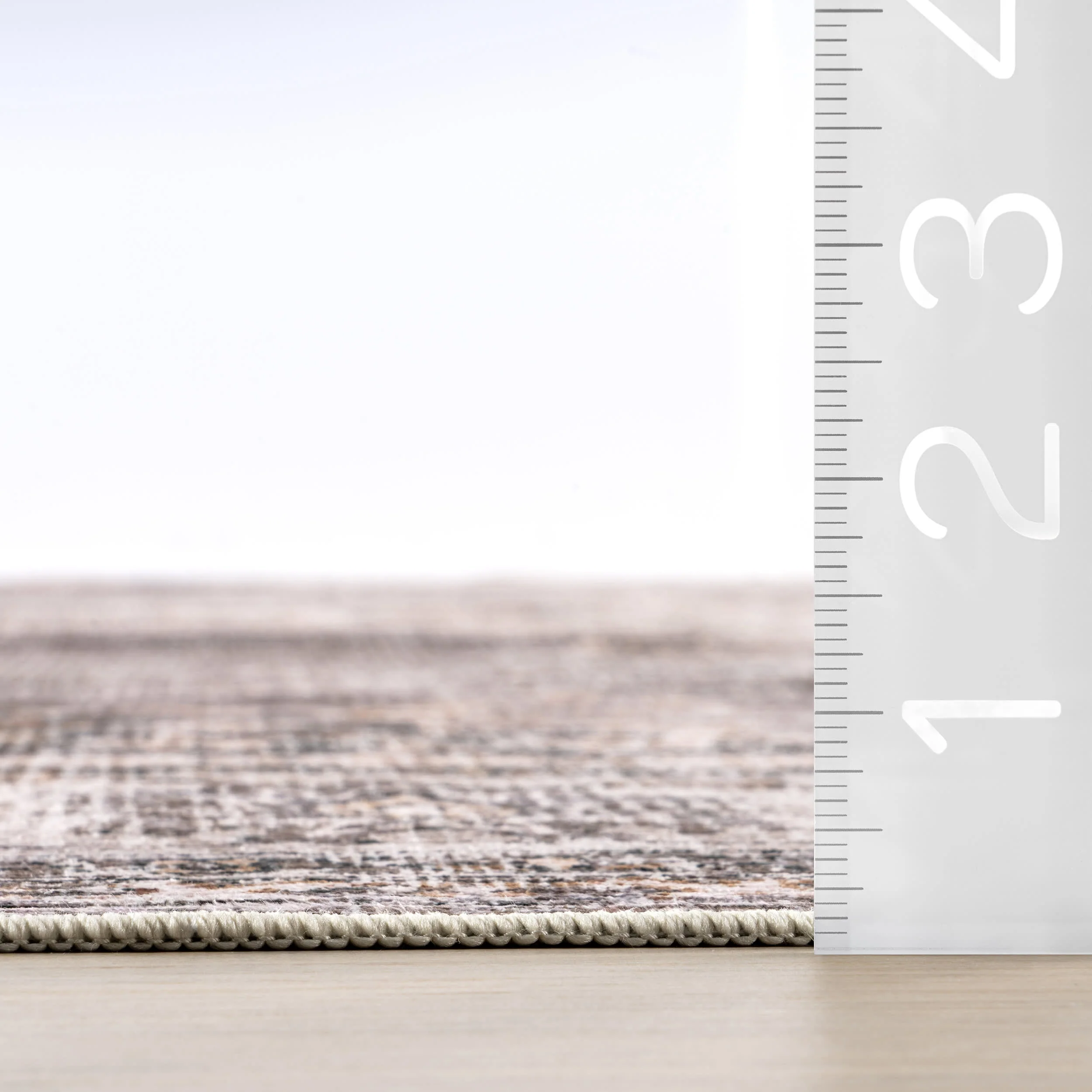 Rosewood Vintage Spill Proof Washable Rug | Brown - Image 6