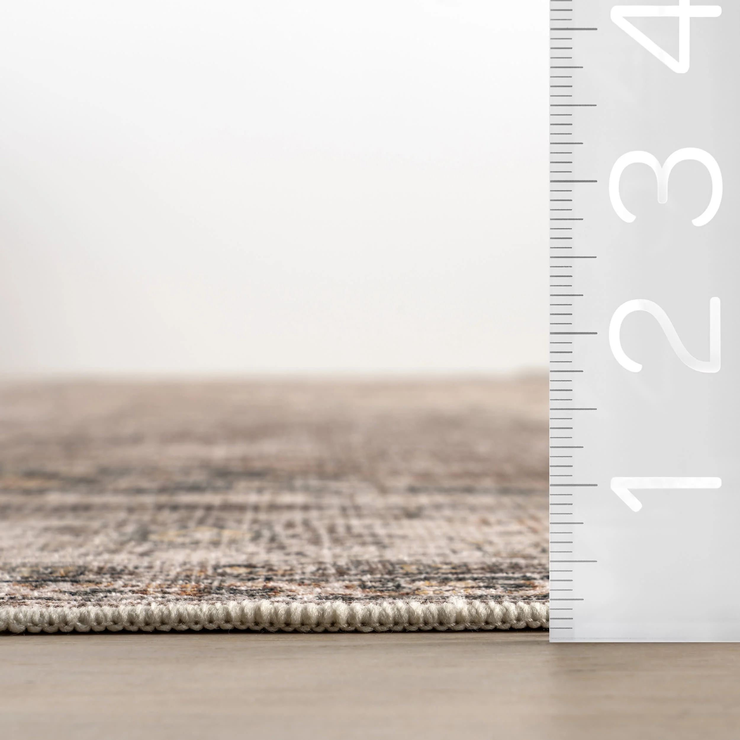 Rosewood Vintage Spill Proof Washable Rug | Dark Brown - Image 6