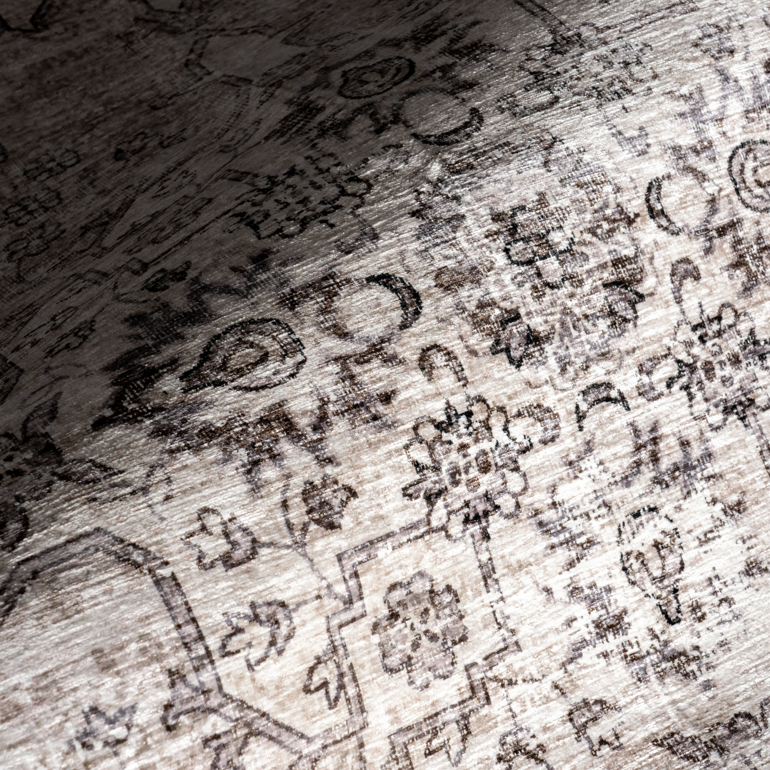 Rosewood Vintage Spill Proof Washable Rug | Ivory - Image 3