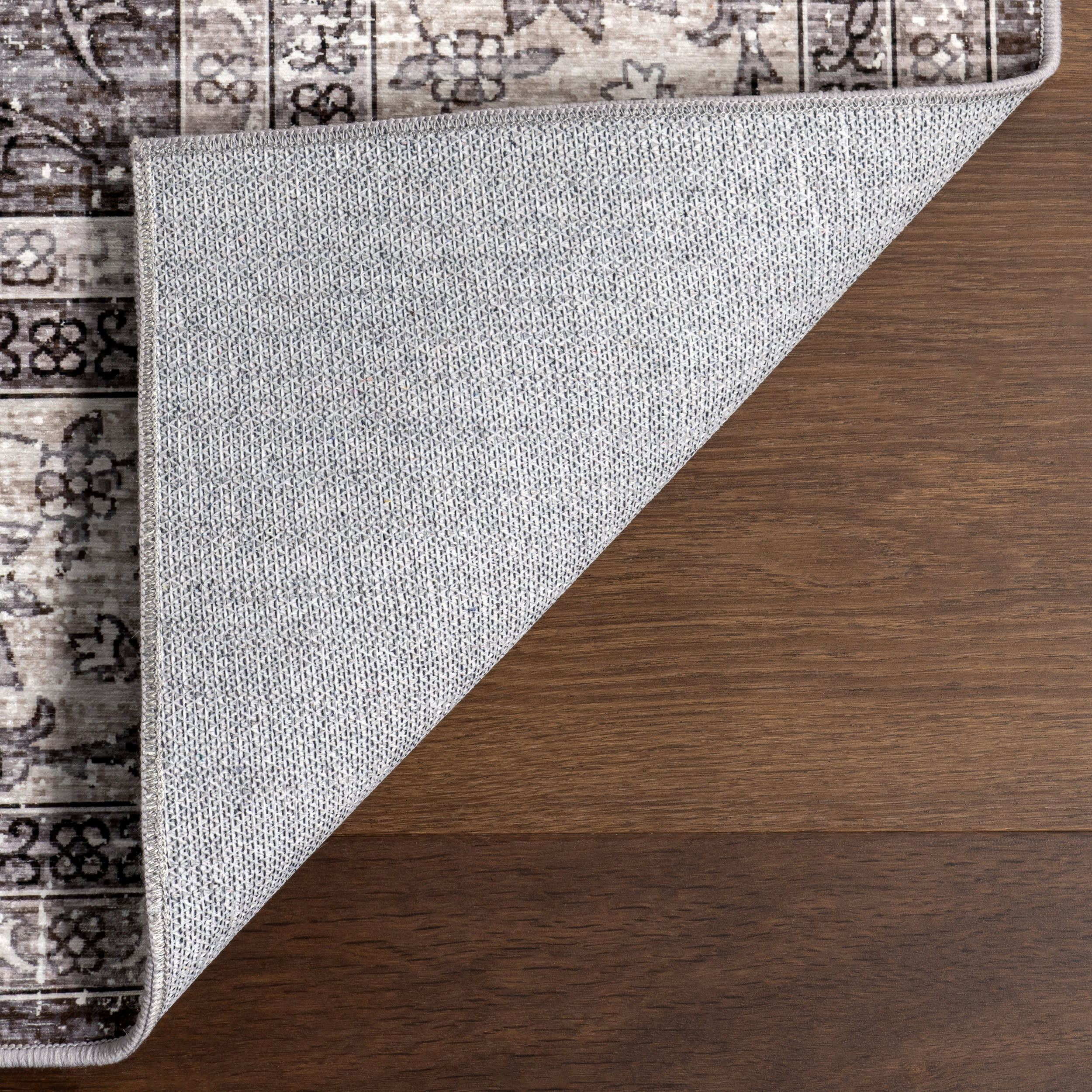 Rosewood Vintage Spill Proof Washable Rug | Ivory - Image 7