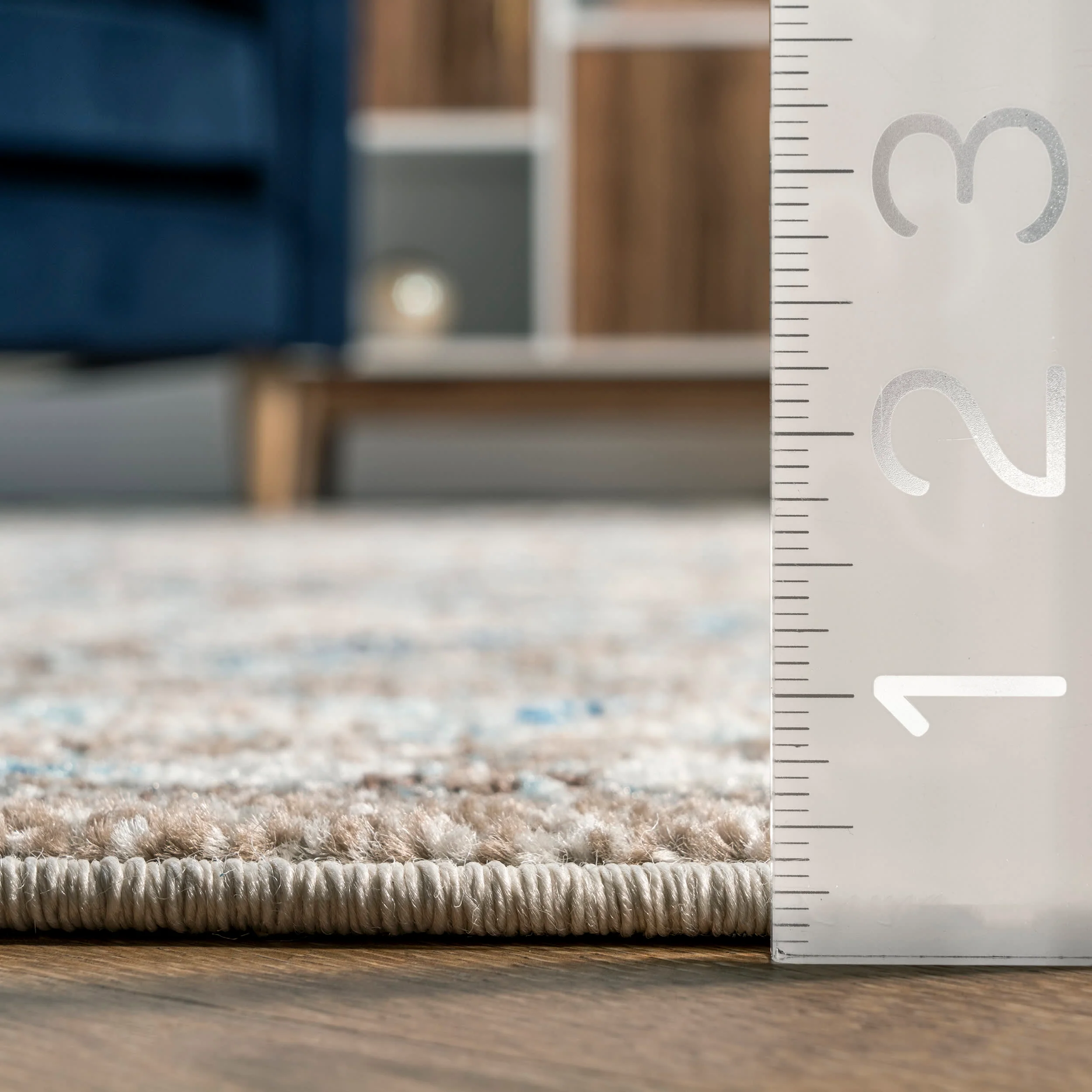 Rowed Diamonds Rug | Taupe - Image 5