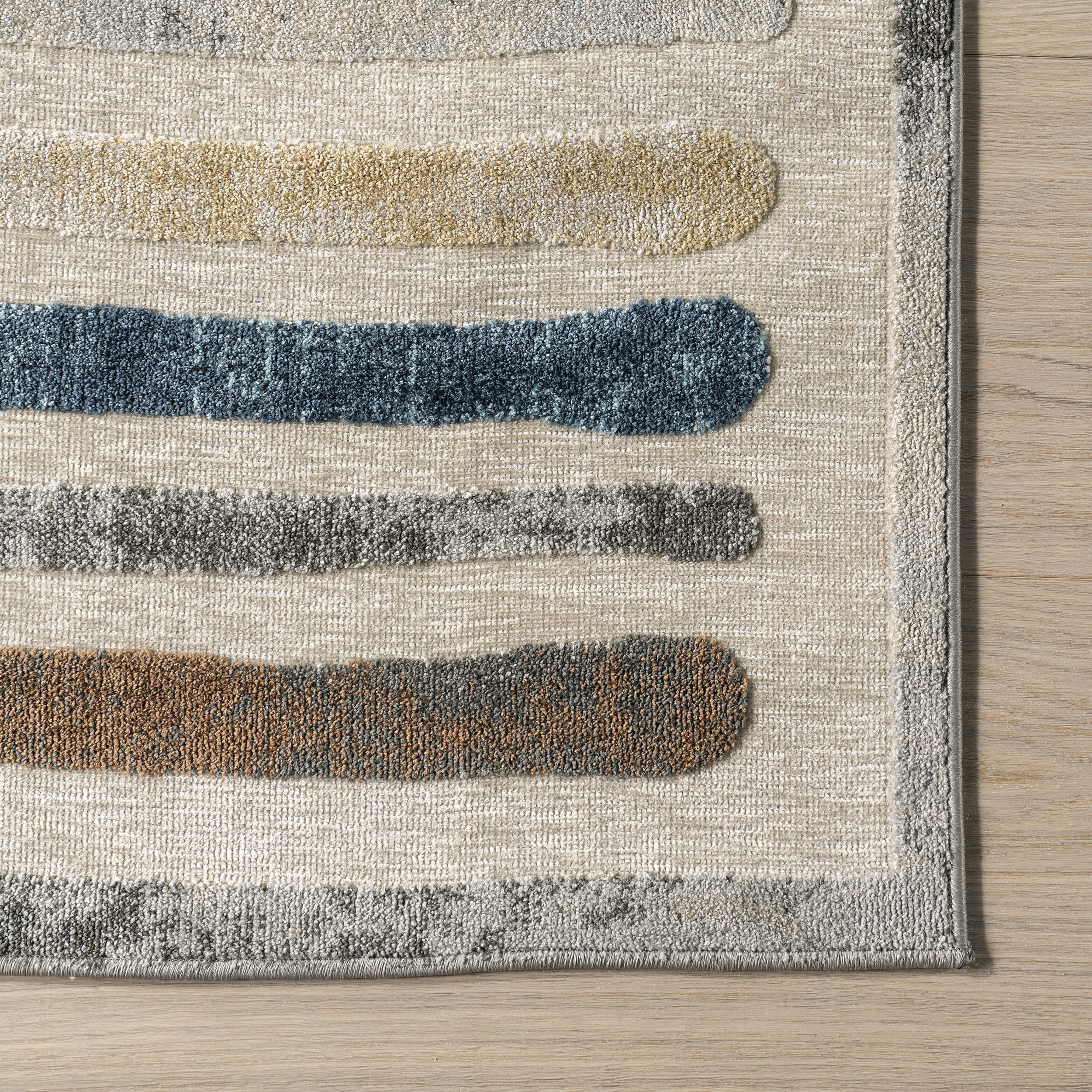 Rubie Kids Washable Striped Rug | Multicolor - Image 3