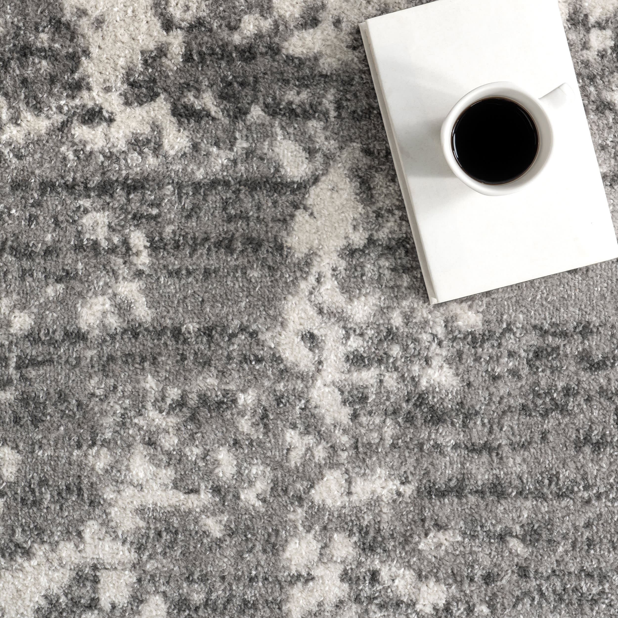 Ruby Distressed Mist Rug | Grey - Image 8