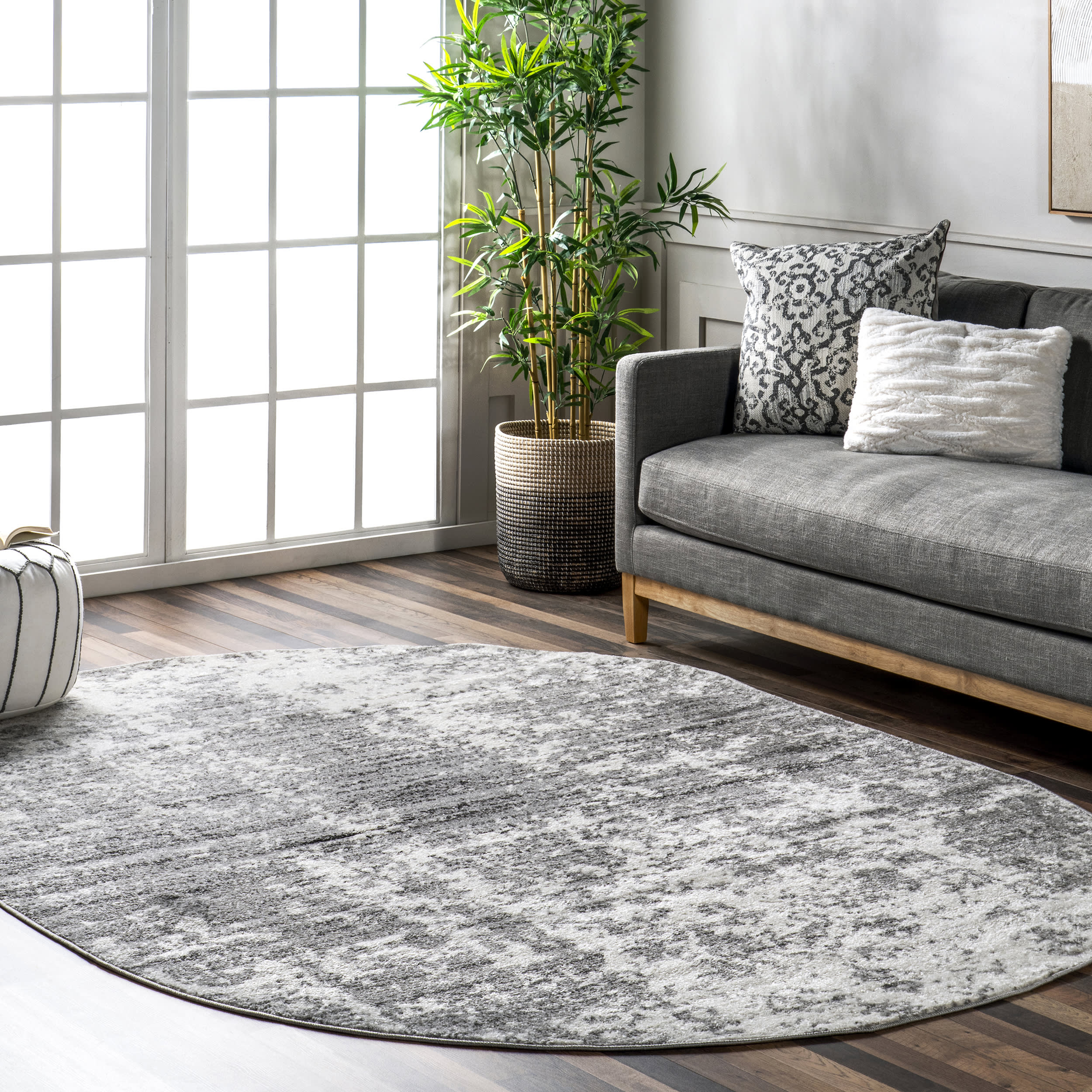 Ruby Distressed Mist Rug | Grey - Image 2
