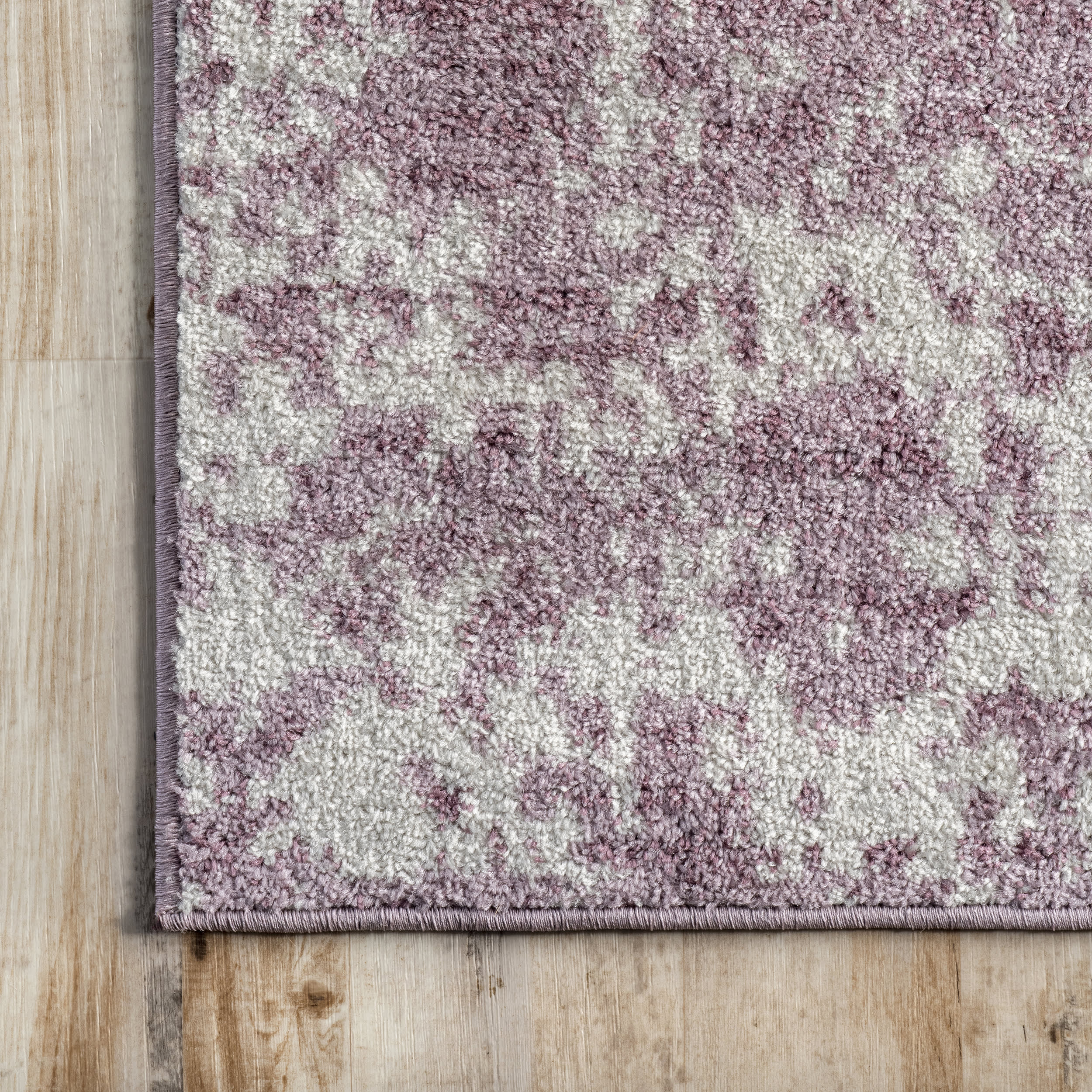Ruby Distressed Mist Rug | Pink - Image 3