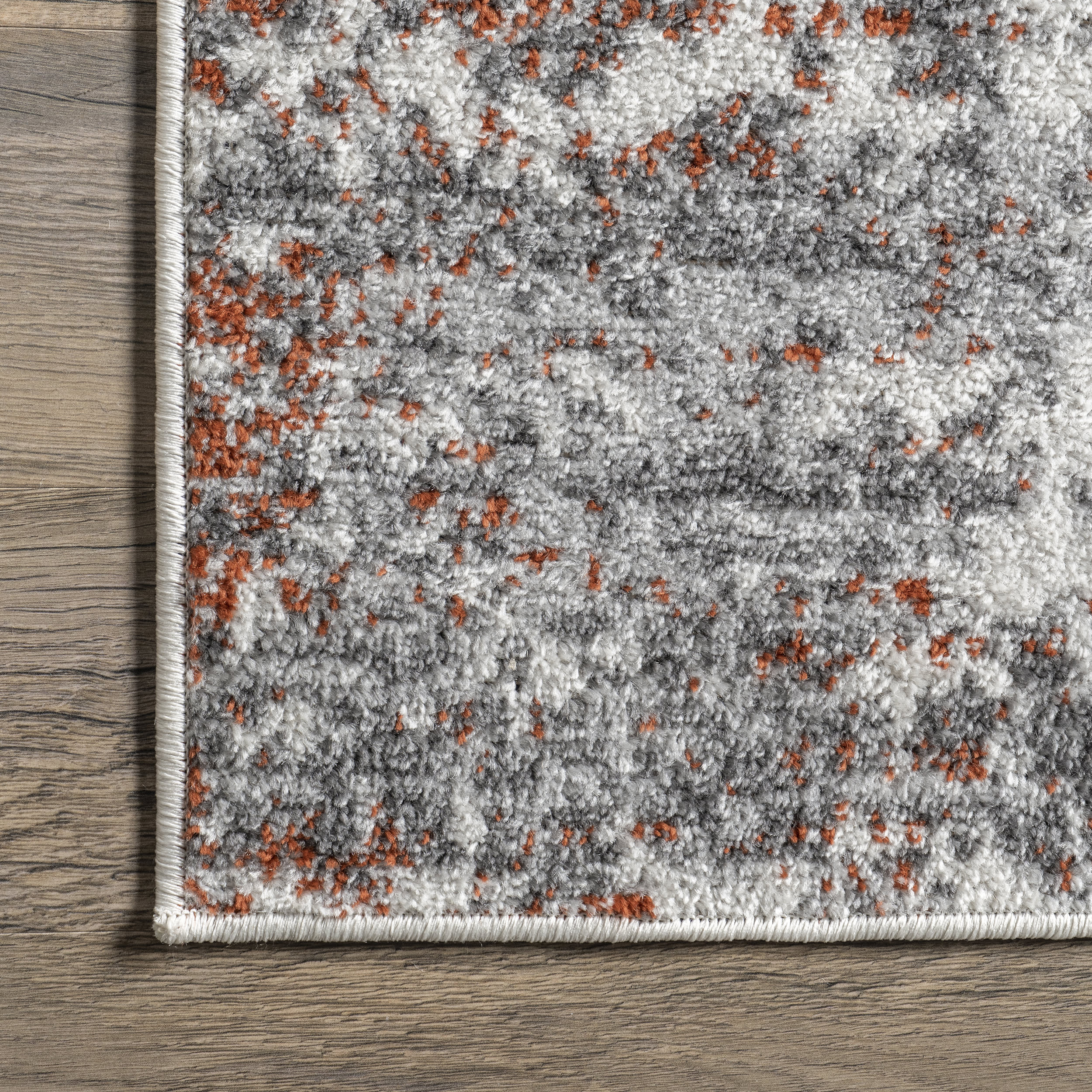 Ruby Distressed Mist Rug | Red - Image 3