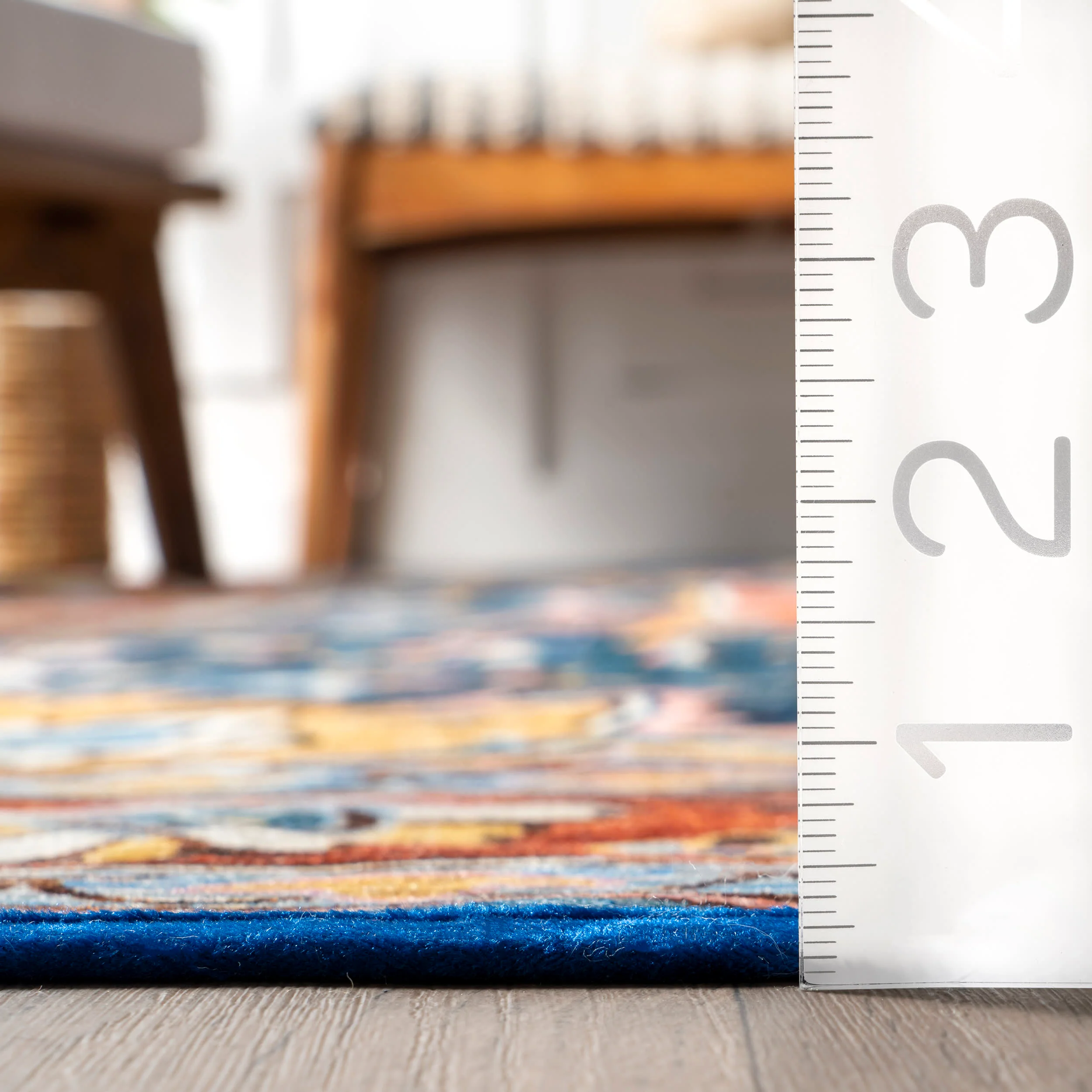 Rudy Washable Blooming Rug | Blue - Image 5